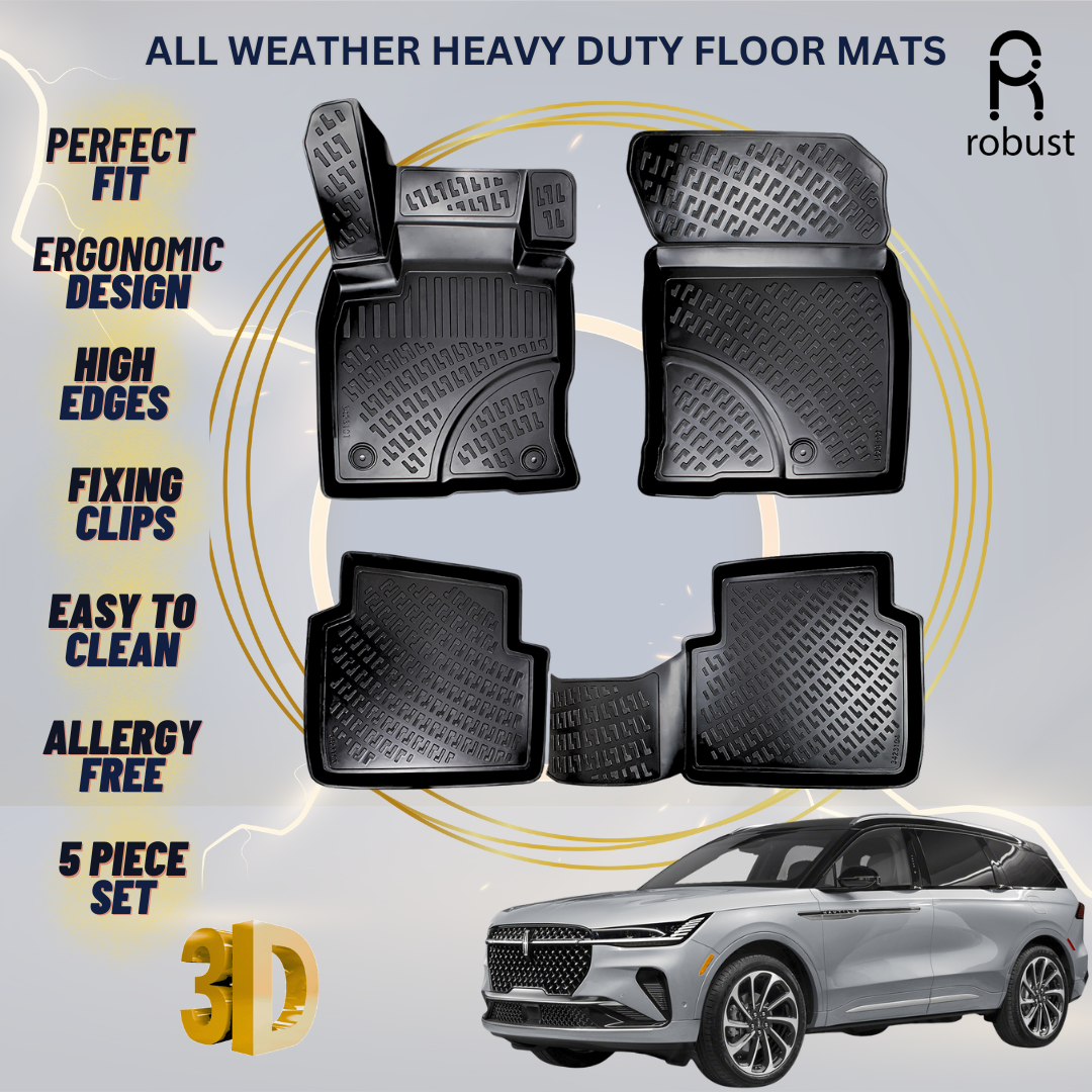Floor Mats Liners For Lincoln Corsair 2023-2025 All Weather Heavy Duty Car Rugs