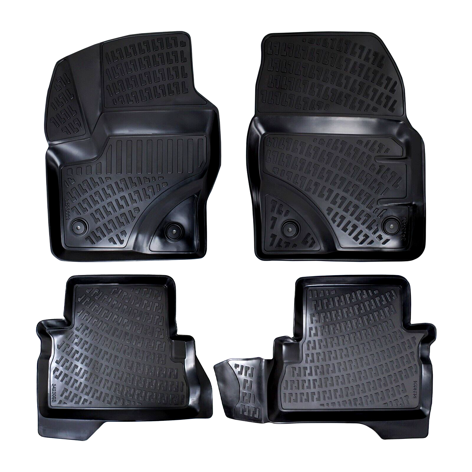 Car Floor Mats Liners For Ford Escape 2013-2019 All Season Heavy Duty Auto Rugs