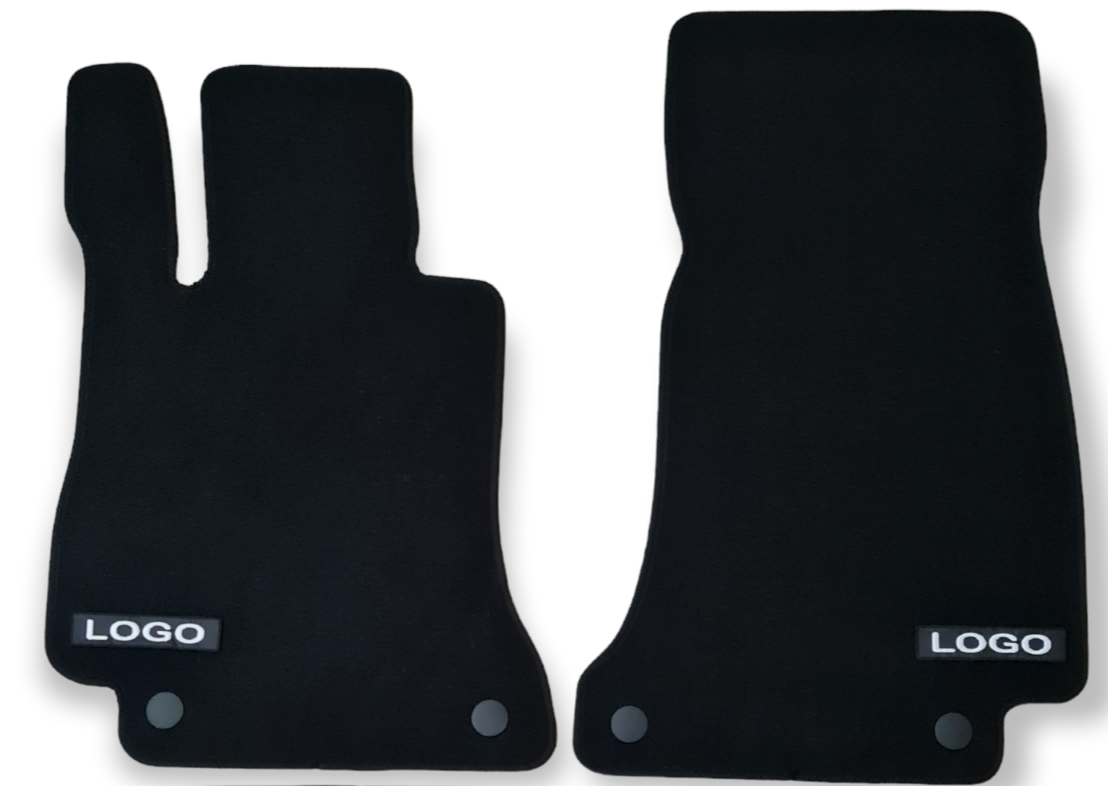 Car Floor Mats Velour For AMG Mercedes CLS C257 Auto Liners Waterproof 2Pc Front