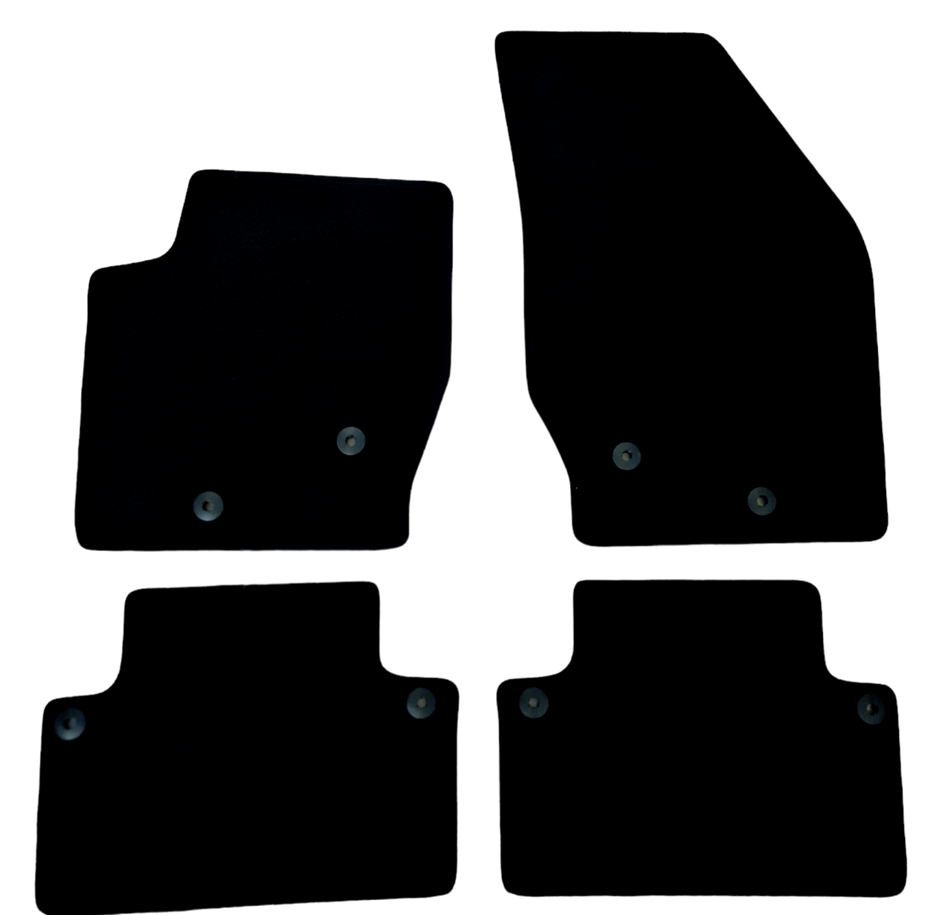 Car Floor Mats For Volvo XC90 Velour Waterproof Black Carpet Auto Liners New 4pc
