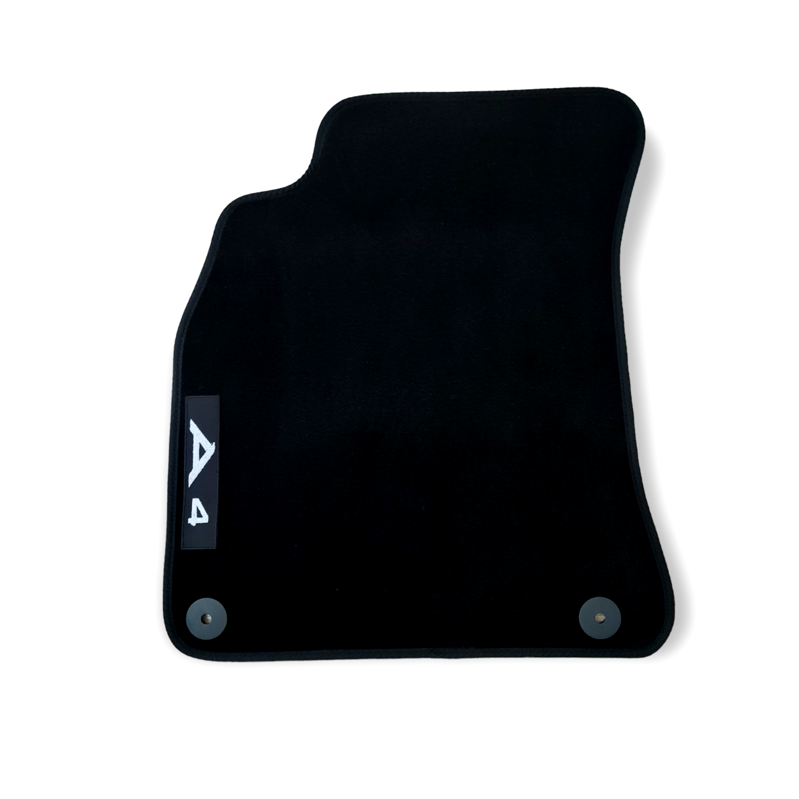 Front Car Floor Velour Mats For Audi A4 B8 Waterproof Black Carpet Liners 2pcs