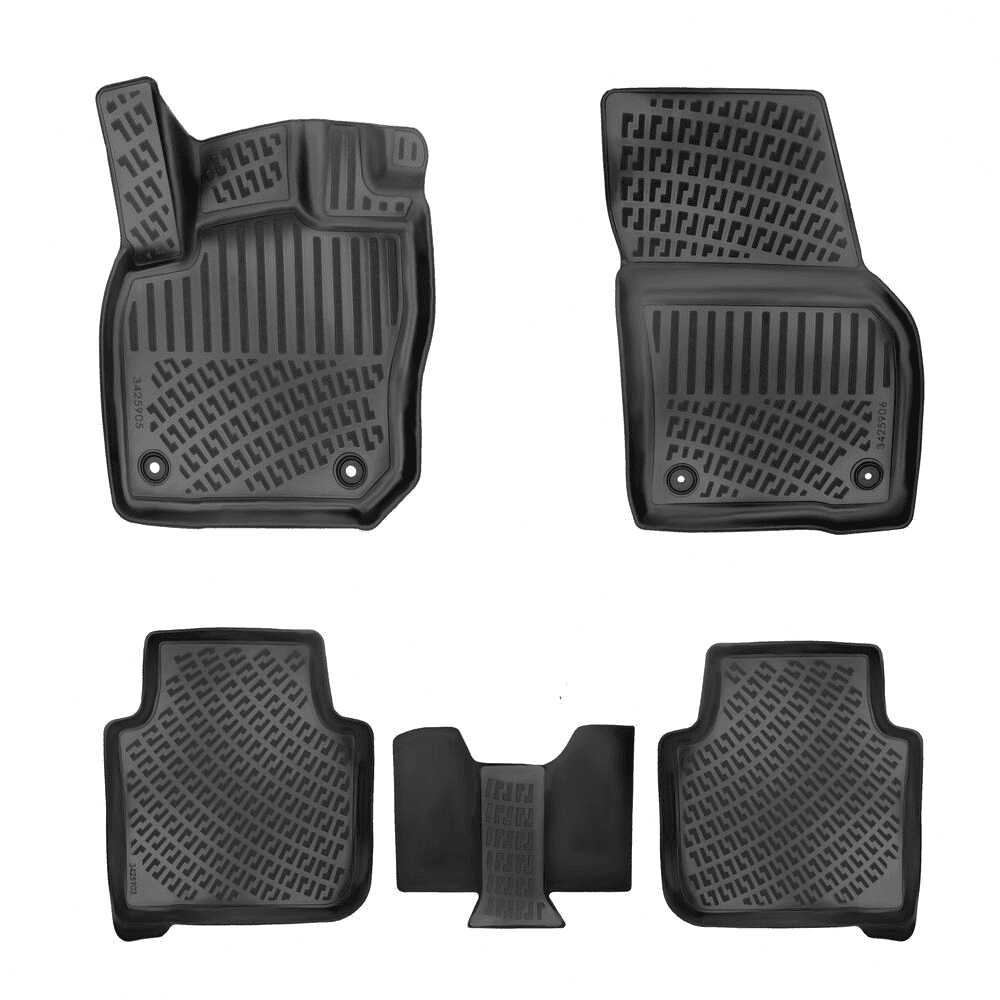 Car Floor Mats Liners For Skoda Kodiaq 2024-2026 All Season Heavy Duty Auto Rugs