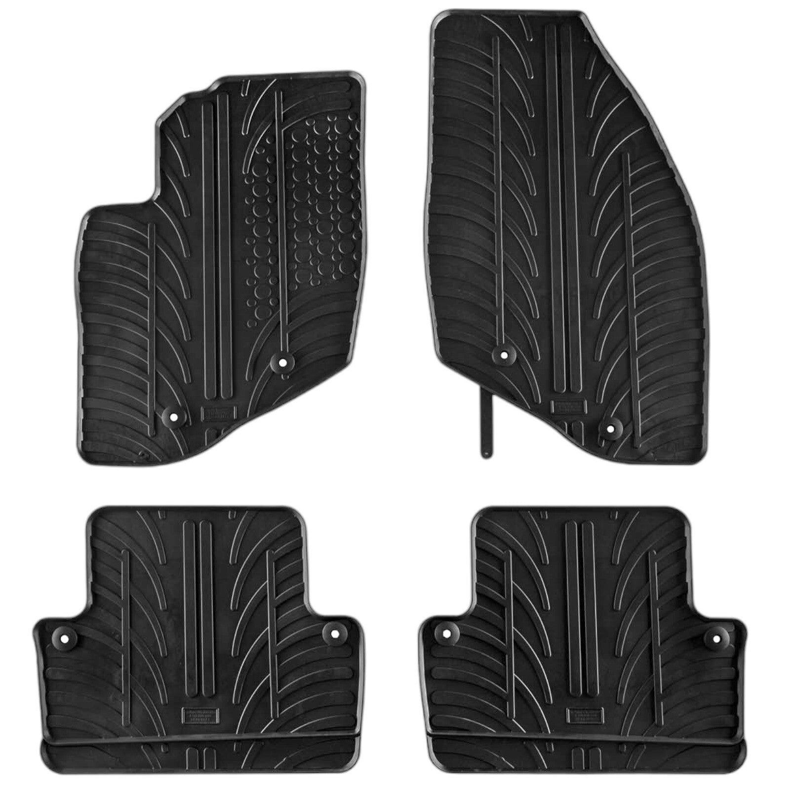 For Volvo V70 2000-2007 Car Floor Mats Rubber All Weather Heavy Duty Auto Liners