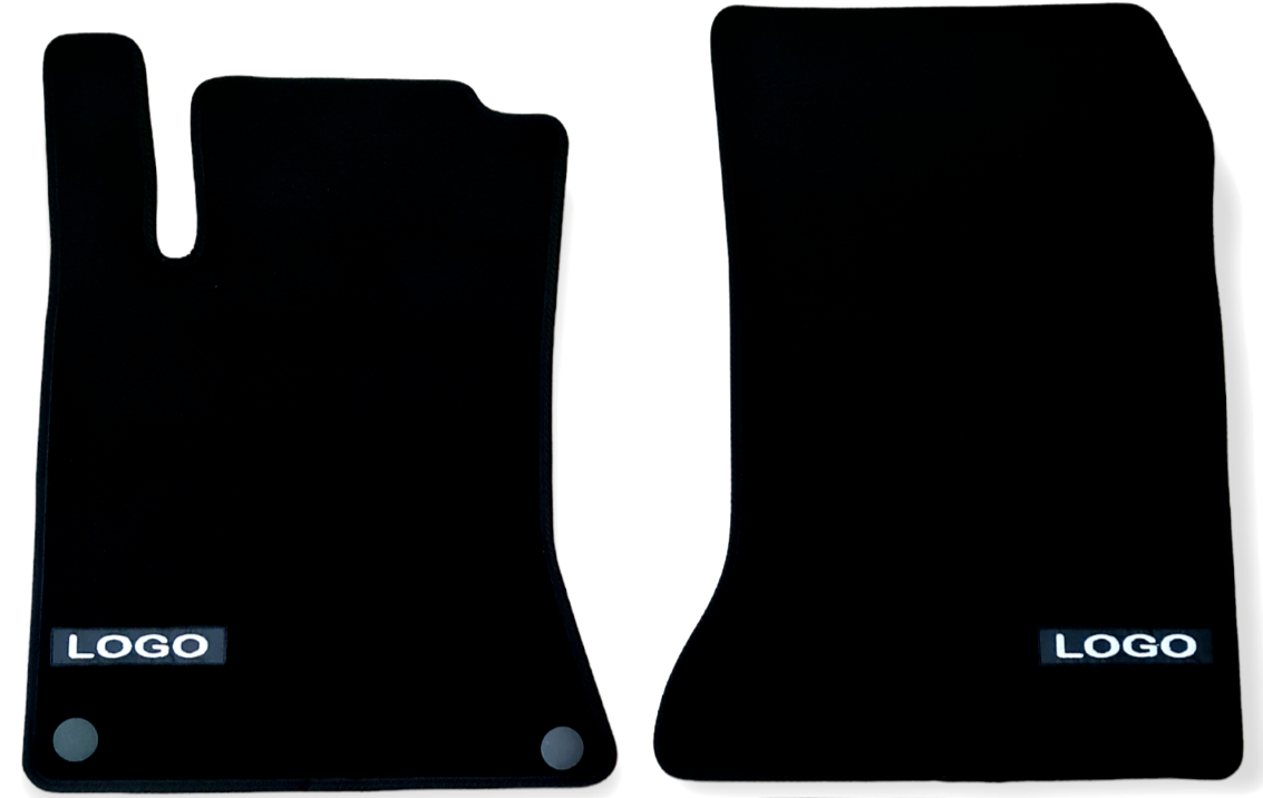 Car Floor Mats Velour For AMG Mercedes A-Class Waterproof Liners Carpet 2p Front