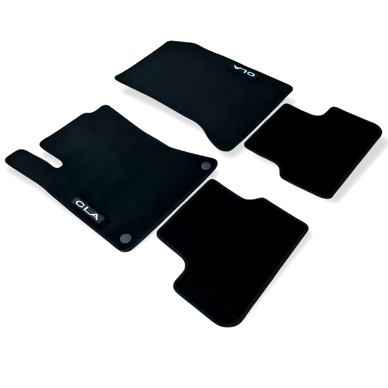 Car Floor Mats Velour For Mercedes CLA C117 Auto Liners Waterproof Black Carpet