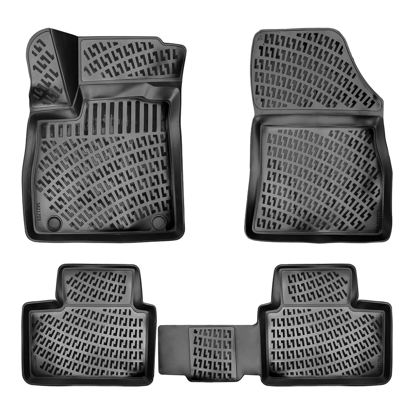 Floor Mats Liners For Renault Talisman 2015-2024 All Weather Heavy Duty 3D Rugs