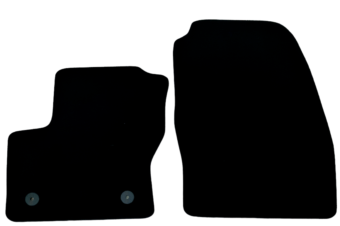 Front Car Floor Mats For Ford C Max Velour Waterproof Carpet Auto Liners 2pc New