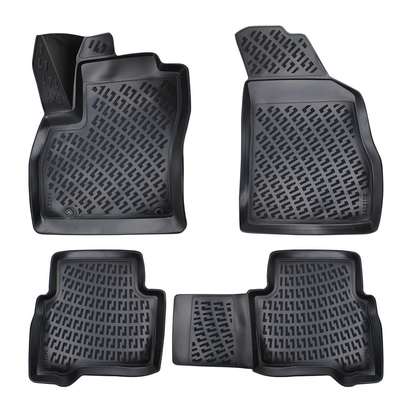 Floor Mats Liners For Peugeot Bipper 2008-2024 All Weather Heavy Duty Car Rugs