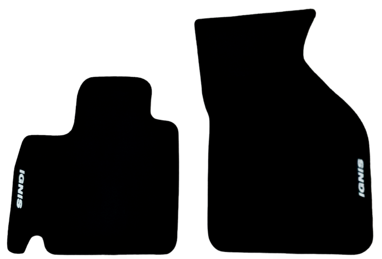 Front Car Floor Mats Velour For Suzuki Ignis Waterproof Black Rugs Carpet Liners