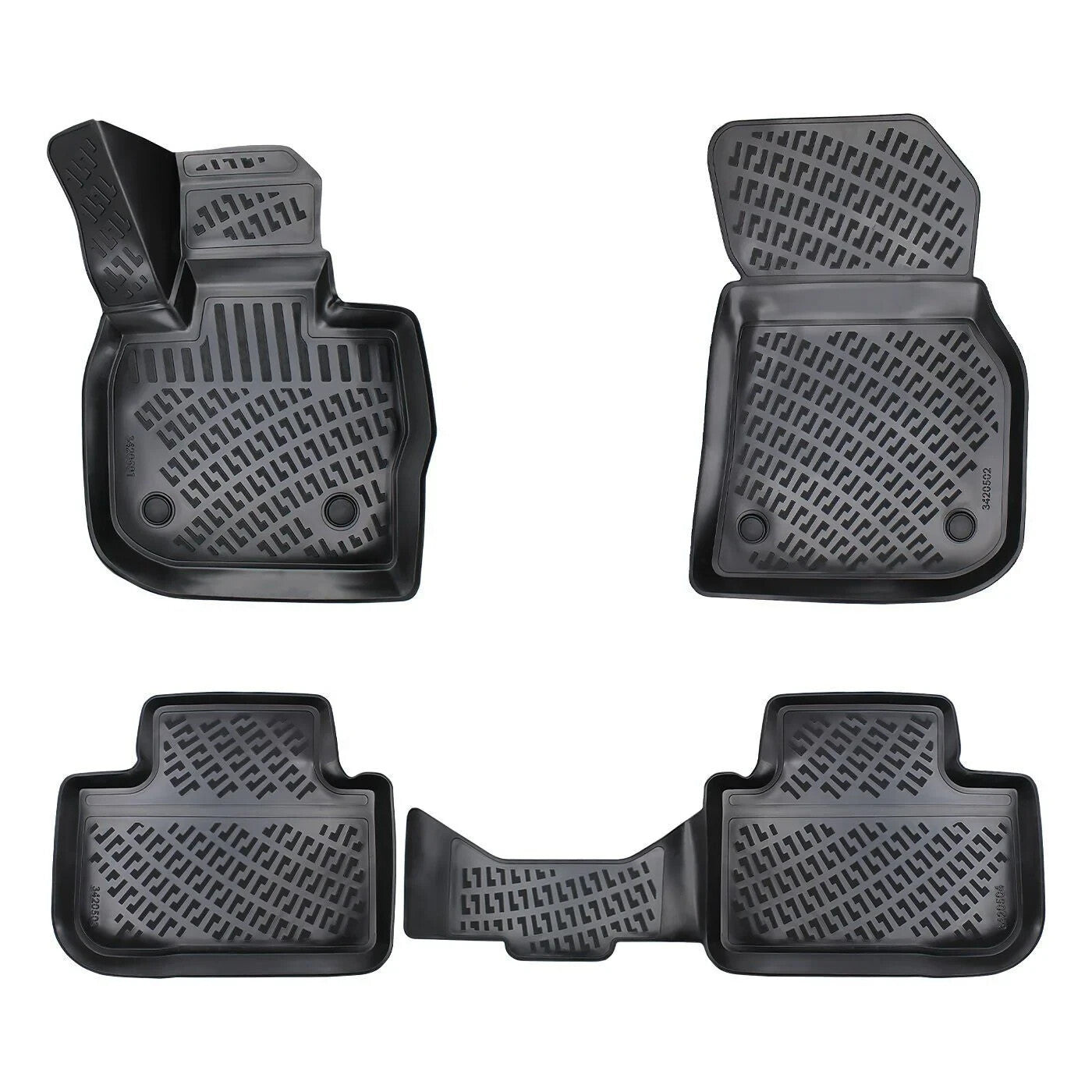 Car Floor Mats Liners For BMW iX3 2020-2025 G08 All Season Heavy Duty Auto Rugs