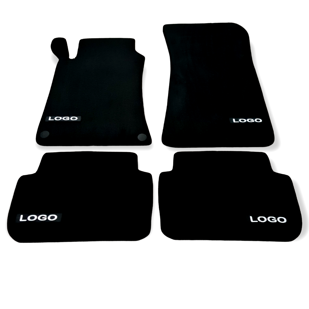 Velour Car Floor Mats For Mercedes CLK AMG C209 Auto Liners Waterproof Black New