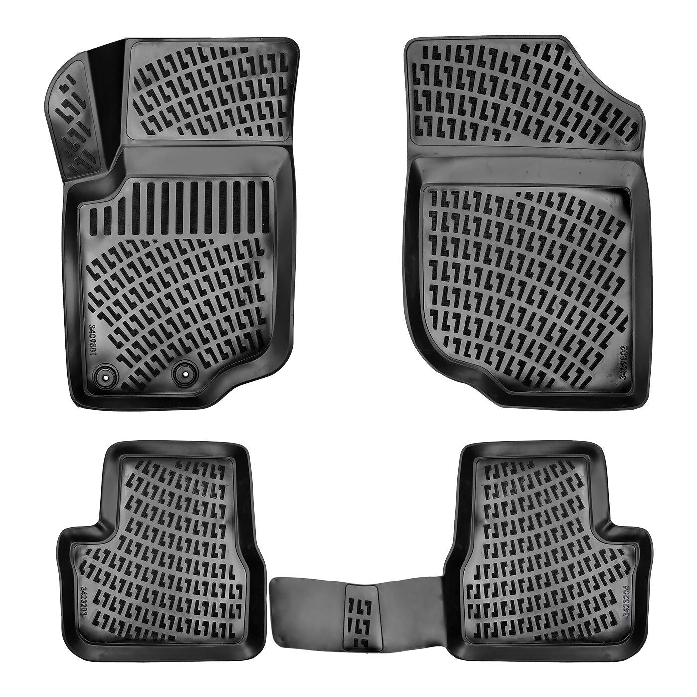 Car Floor Mats Liners For Peugeot 207 2006-2014 All Season Heavy Duty Auto Rugs
