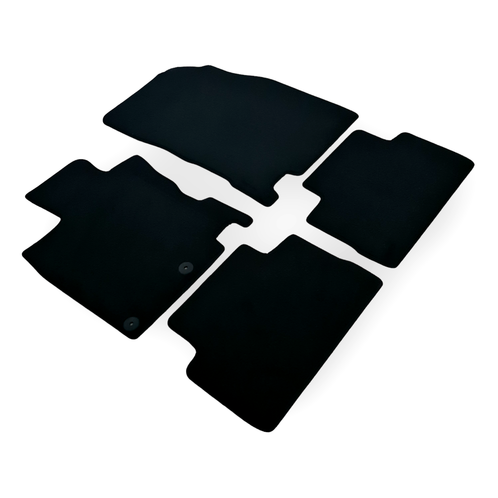 Car Floor Mats For Nissan Qashqai Velour Waterproof Black Carpet Auto Liners New