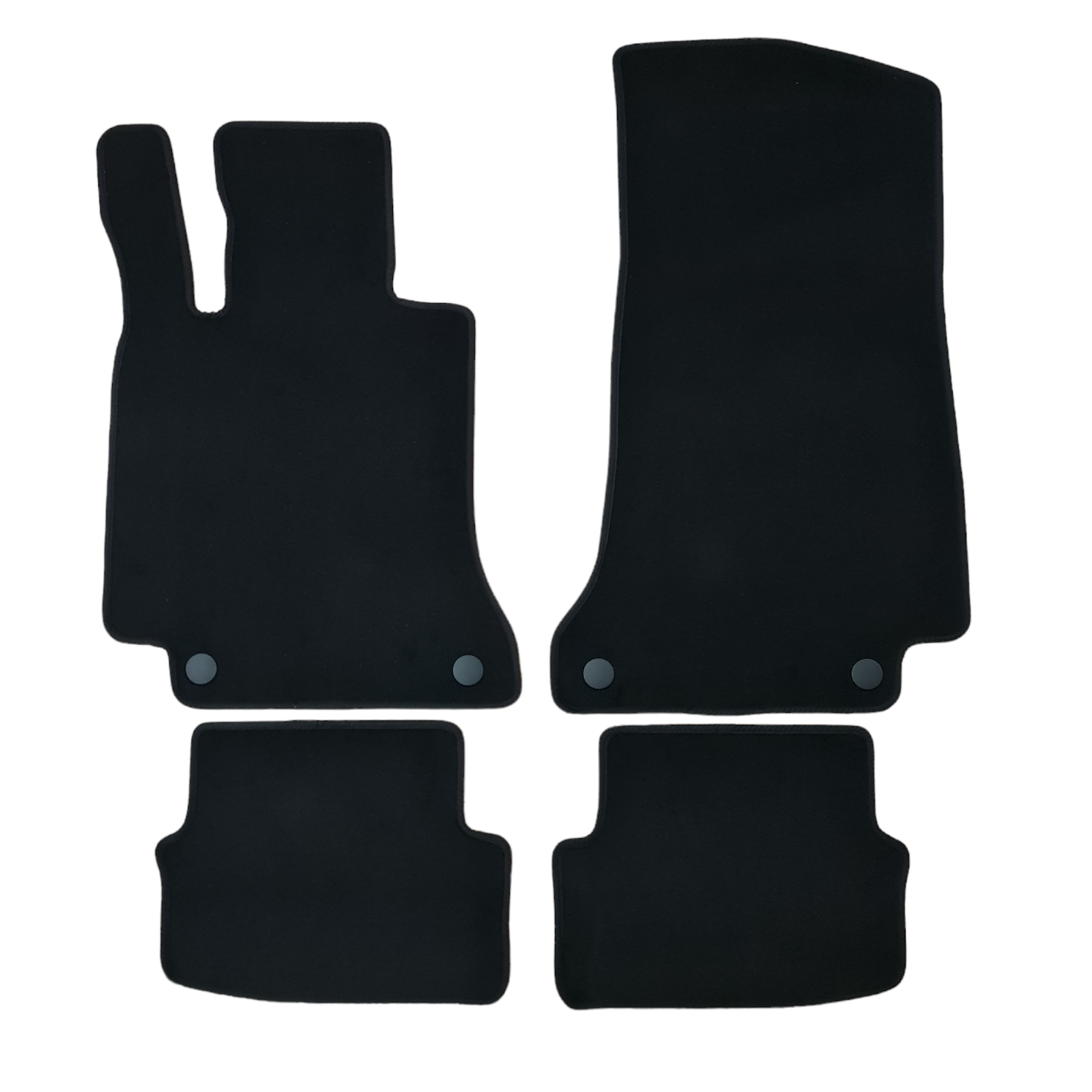 Velour Car Floor Mats For Mercedes C Class Coupe Auto Liners Waterproof Black MB