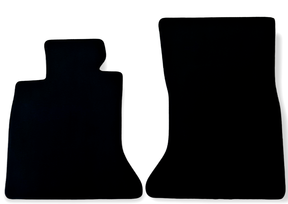 Front Car Floor Mats Velour For BMW 5 F10 Waterproof Black Carpet Liners New 2pc