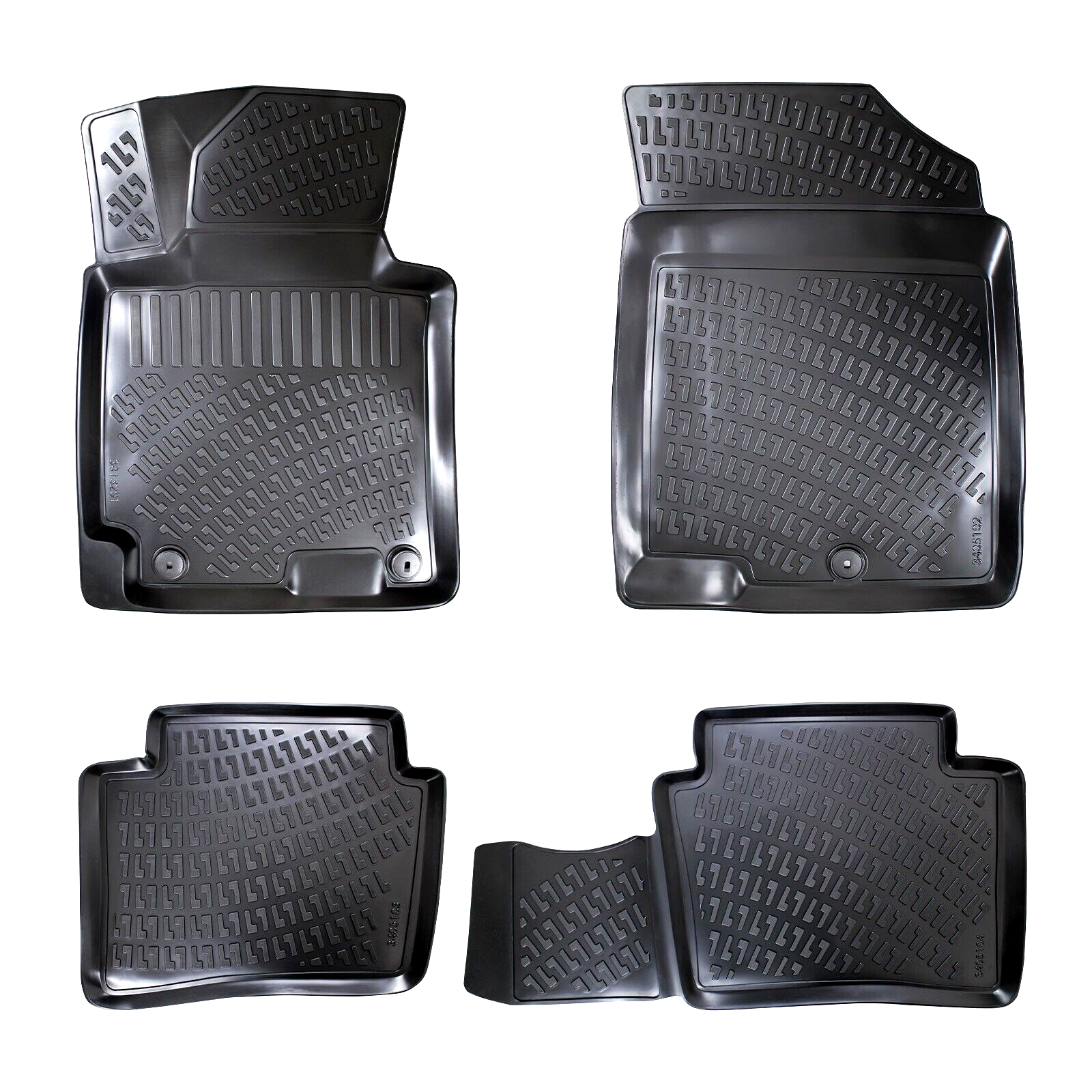 Car Floor Mats Liners For Hyundai Elantra 2010-2015 All Season Rubber Auto Rugs