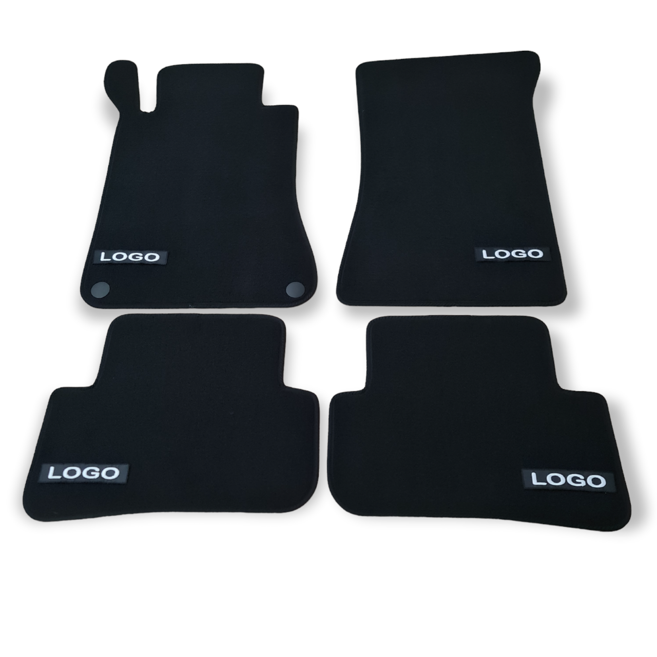 Velour Car Floor Mats For Mercedes C Class AMG W203 Auto Liners Waterproof Black