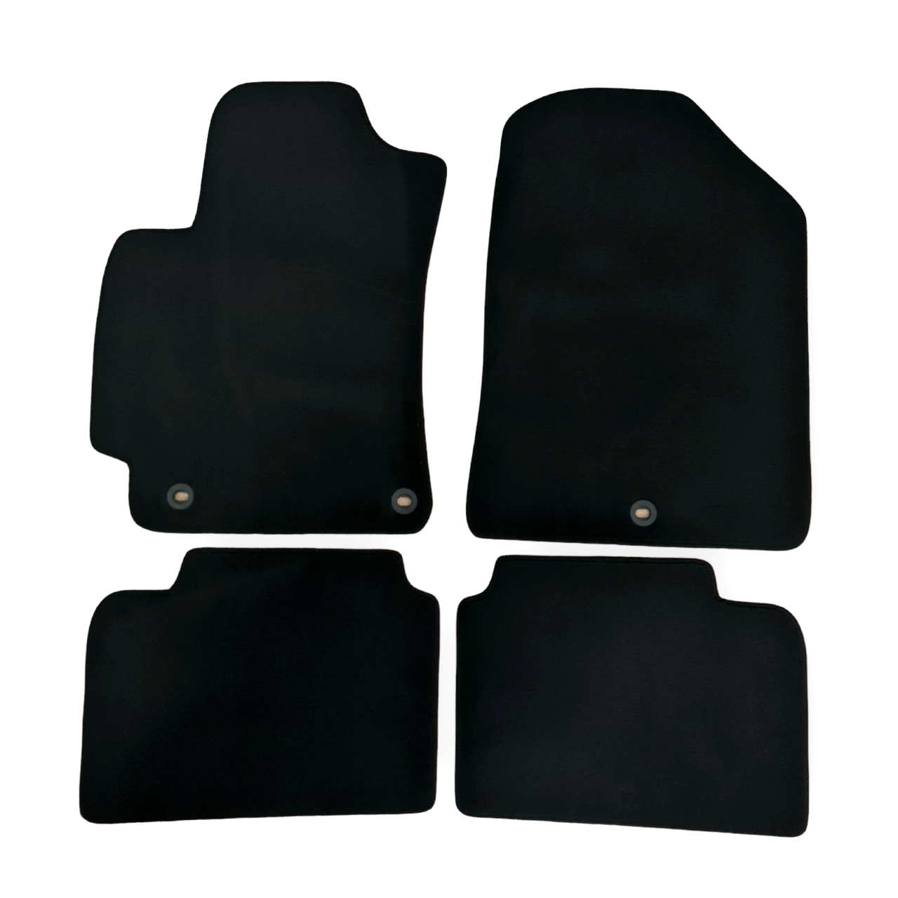 Car Floor Mats Velour For Hyundai Elantra Waterproof Black Carpet Auto Liners