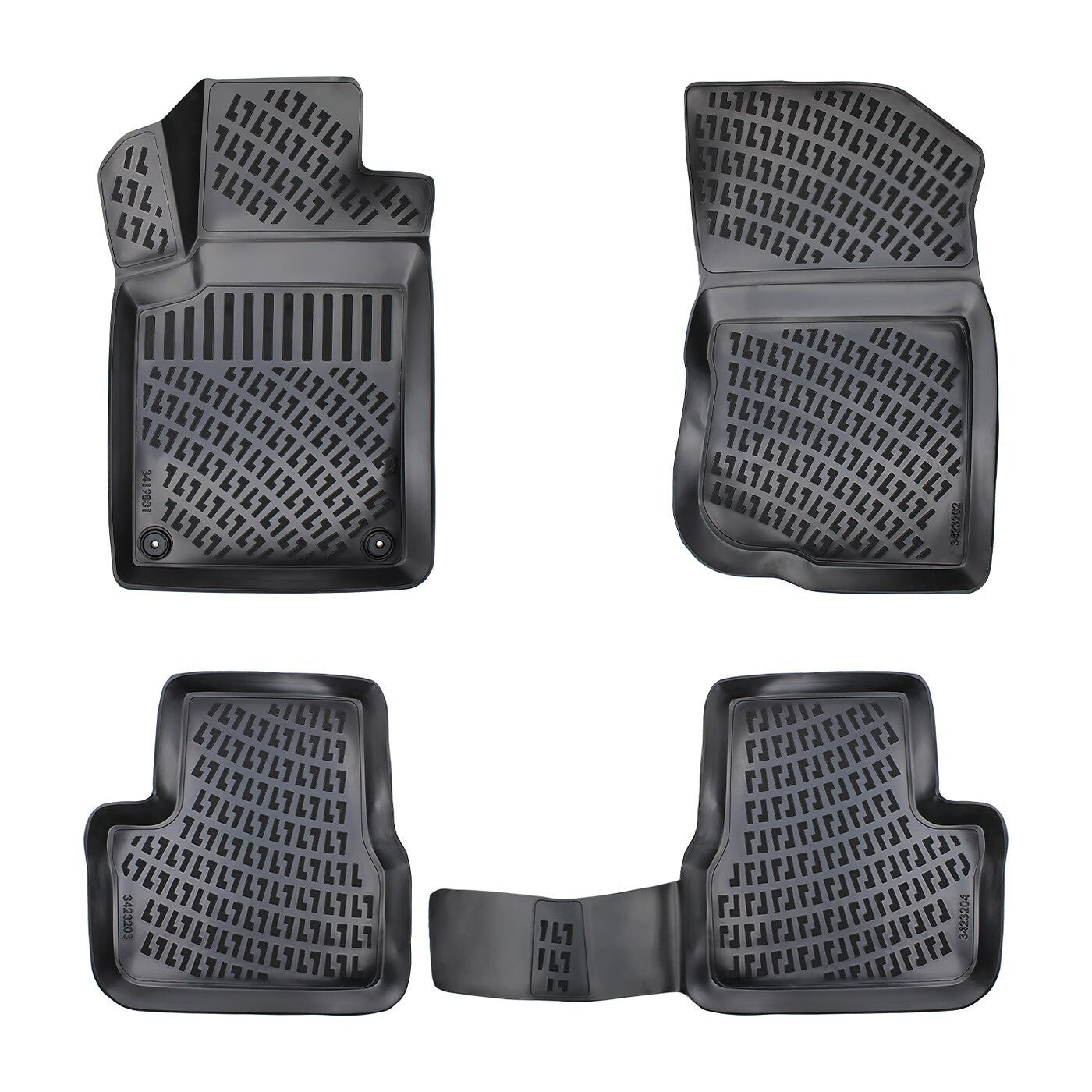 Floor Mats Liners For Citroen C3 2009-2016 All Weather Heavy Duty 3D Car Rugs