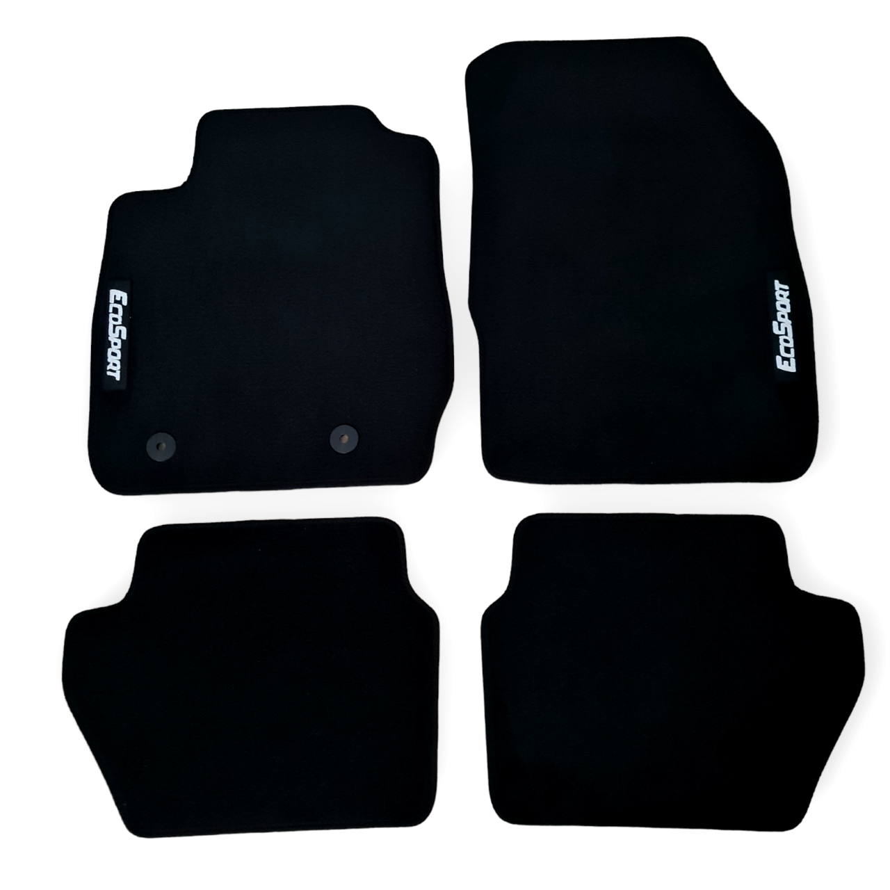 Car Floor Mats For Ford EcoSport Velour Waterproof Black Carpet Rugs Auto Liners