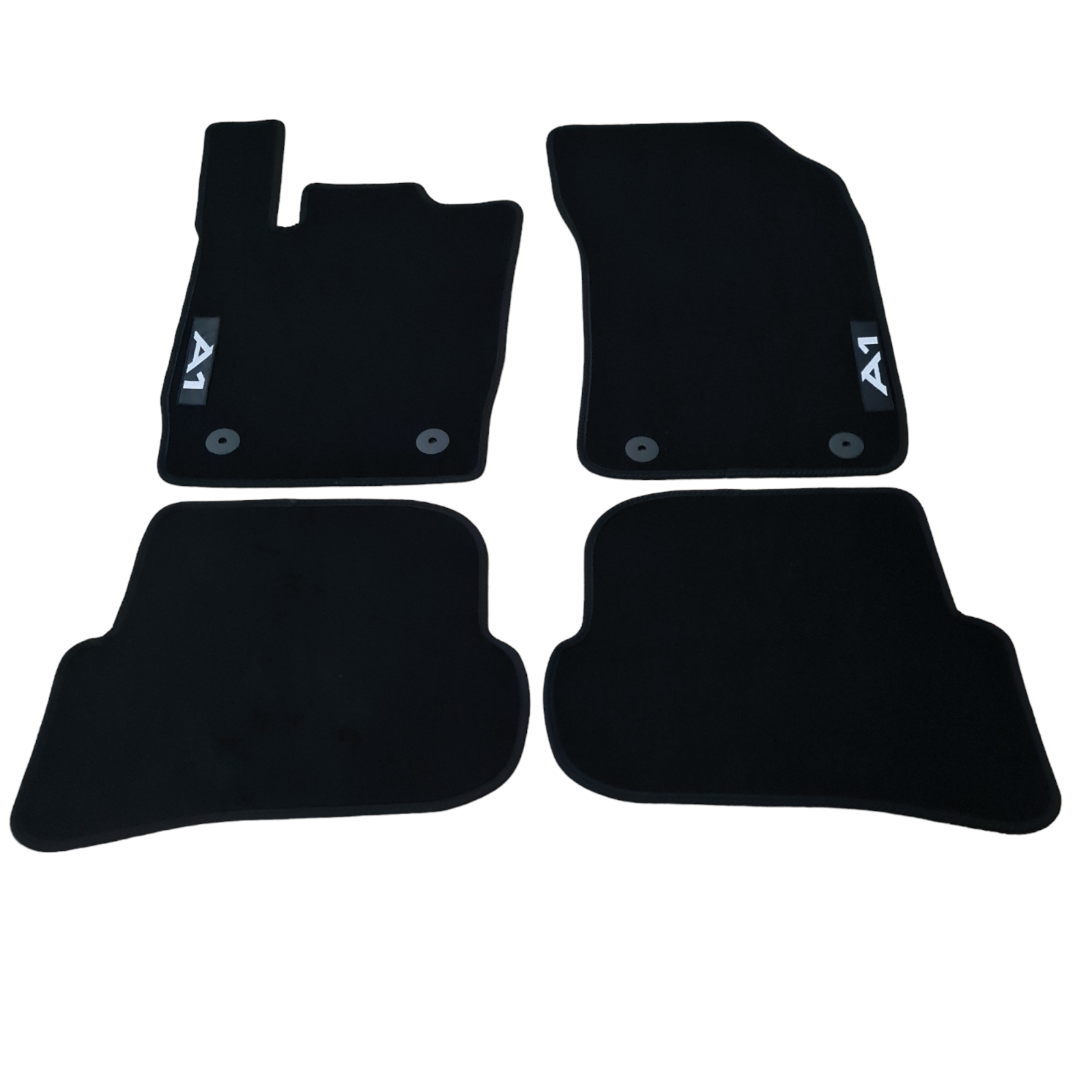 Car Floor Mats For Audi A1 Velour Waterproof Black Carpet Rugs Auto Liners New
