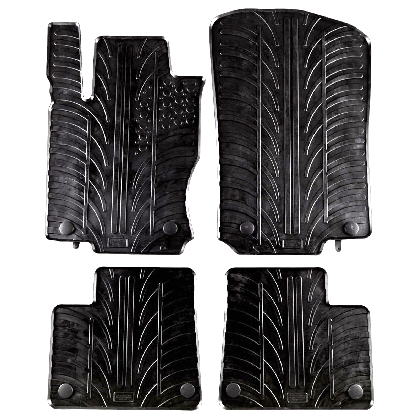 Rubber Car Floor Mats For Mercedes GLE W166 All Weather Heavy Duty Auto Liners