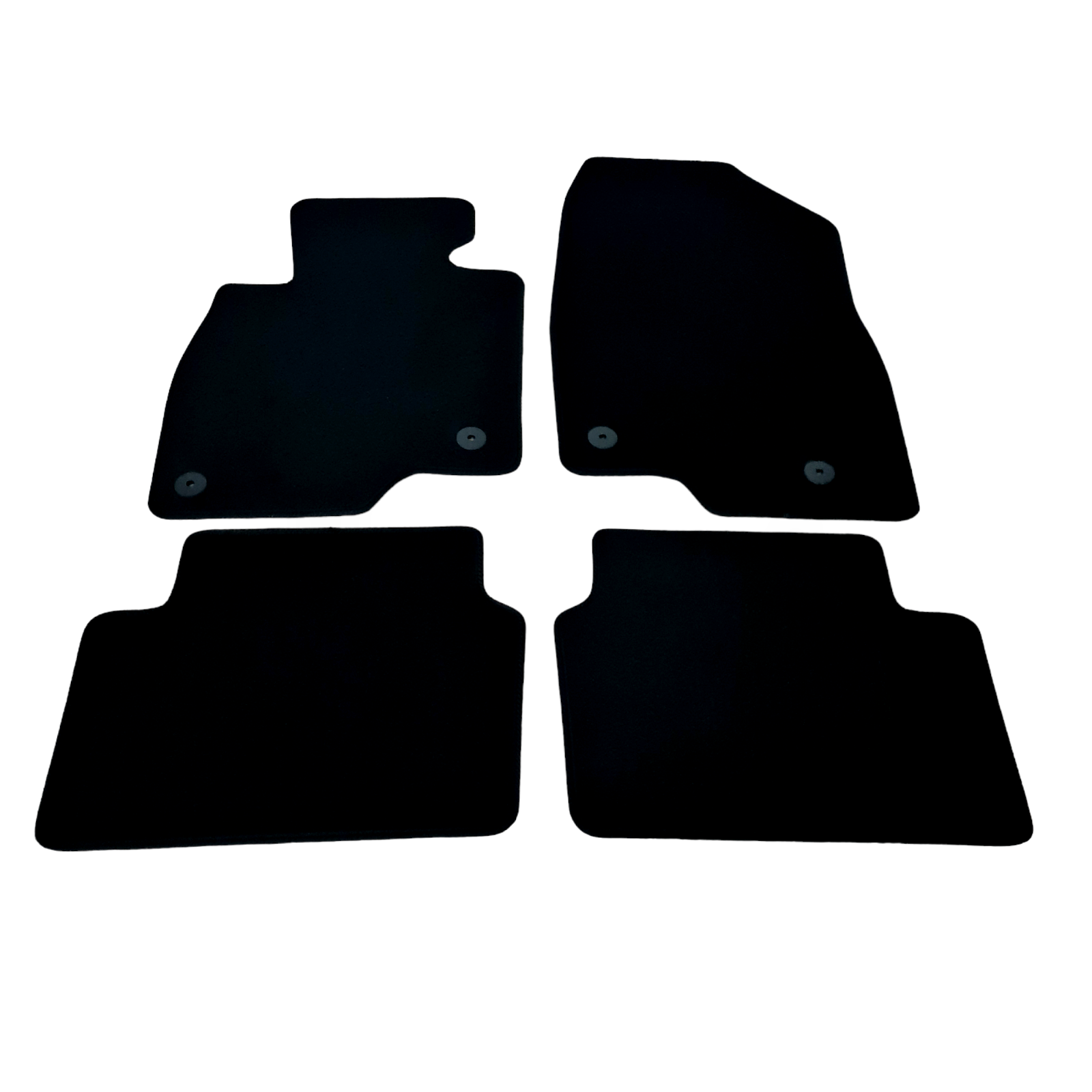 Car Floor Mats For Mazda 3 Velour Waterproof Black Carpet Rugs Auto Liners New
