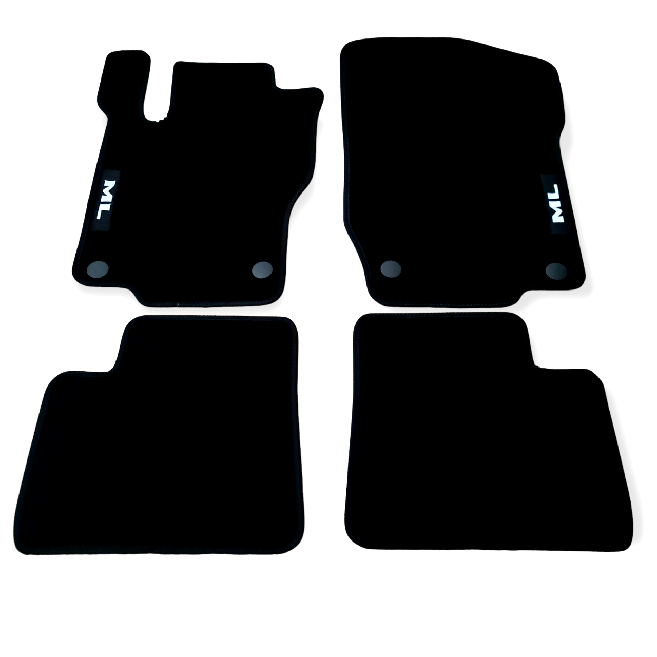 Car Floor Mats Velour For Mercedes ML W164 Auto Liners Waterproof Black Carpet