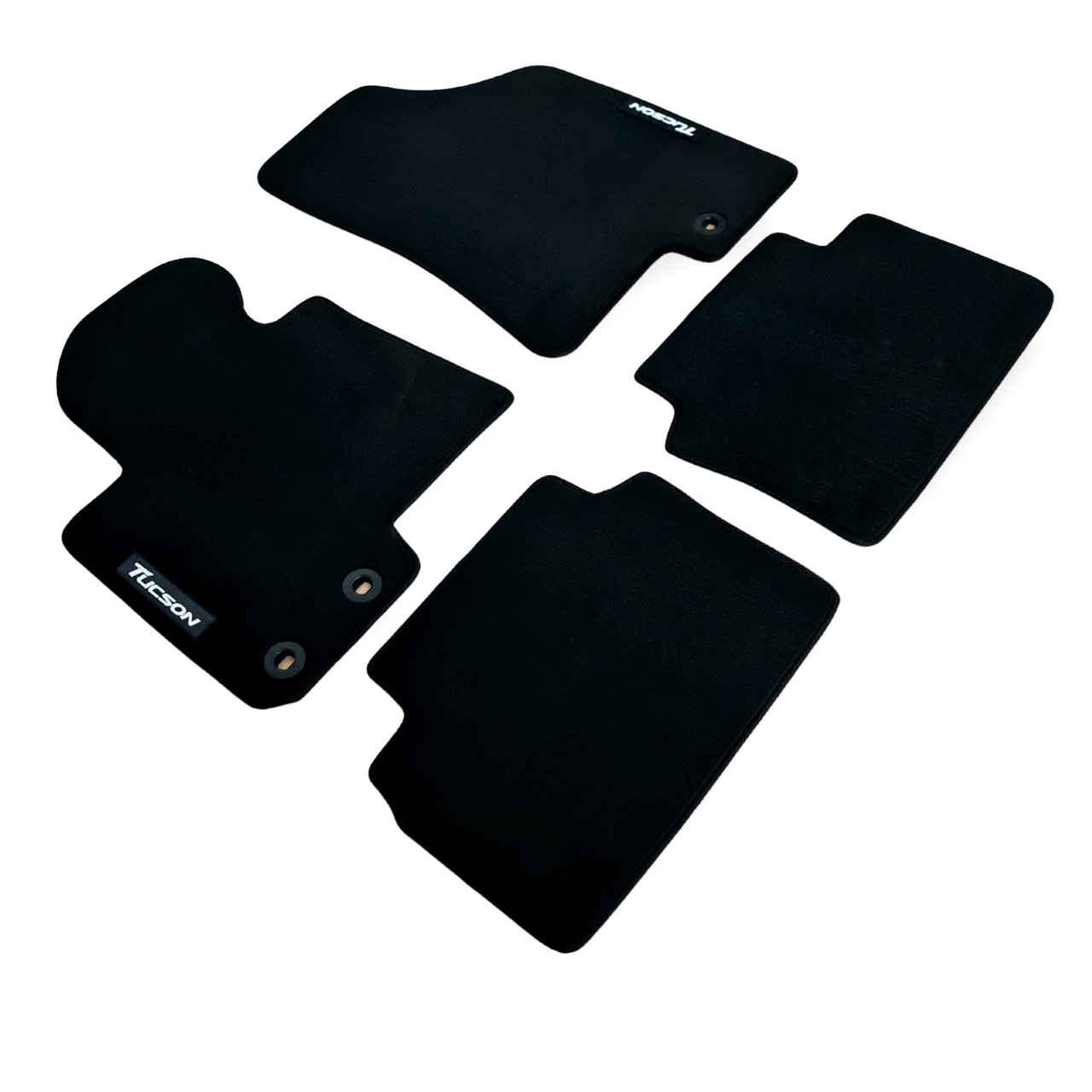 Car Floor Mats For Hyundai Tucson Velour Waterproof Black Carpet Auto Liners New