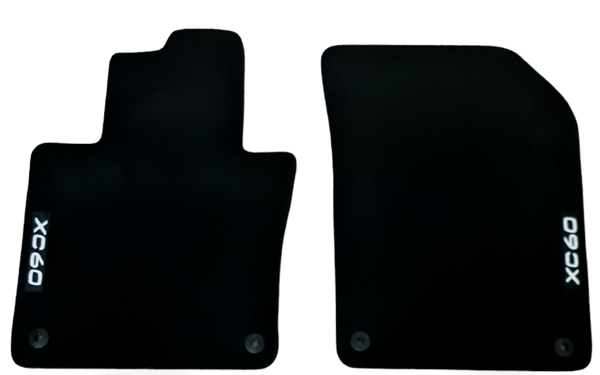 Front Car Floor Mats Velour For Volvo XC60 Waterproof Carpet Rugs Auto Liners 2p