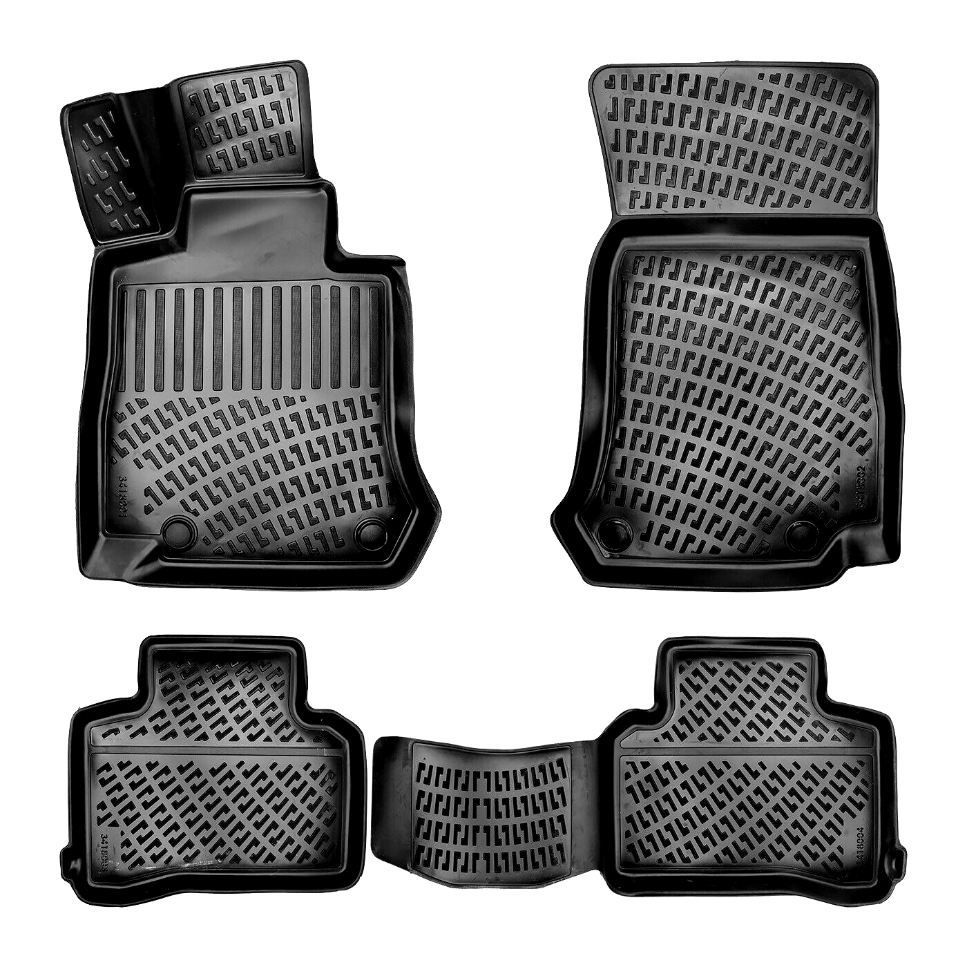 Car Floor Mats Liners For Mercedes GLC 2023-2025 All Season Heavy Duty Auto Rugs