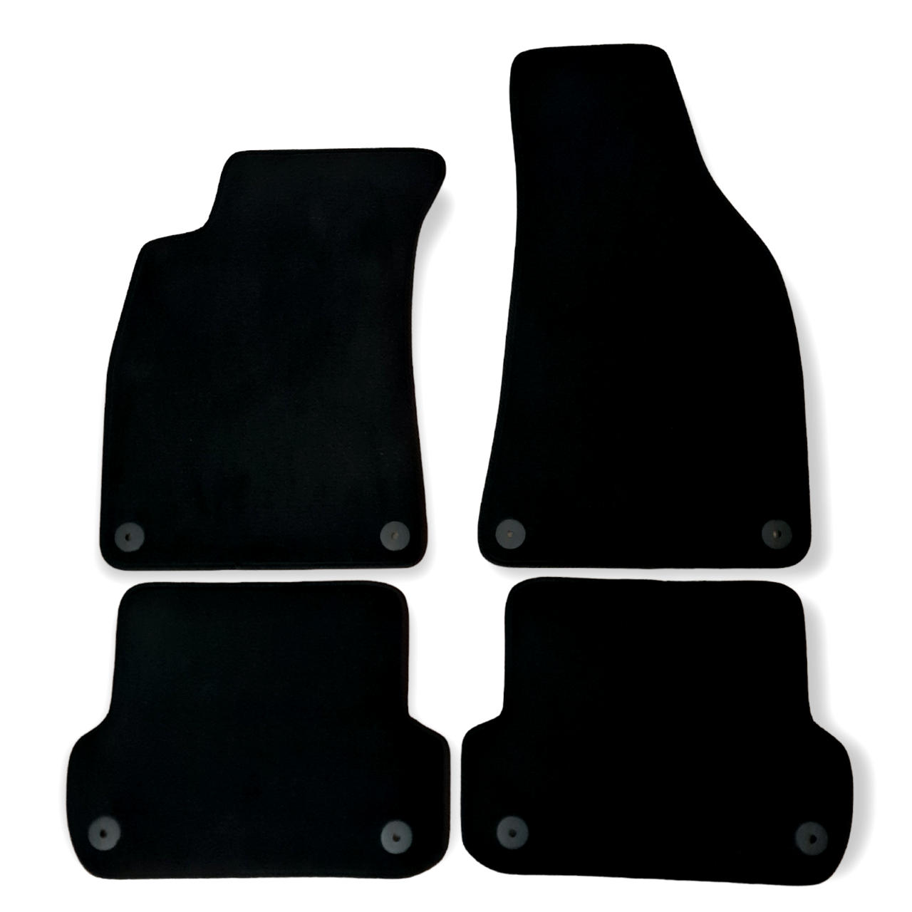 Car Floor Mats For Convertible Audi A4 Velour Waterproof Black Carpet Liners New