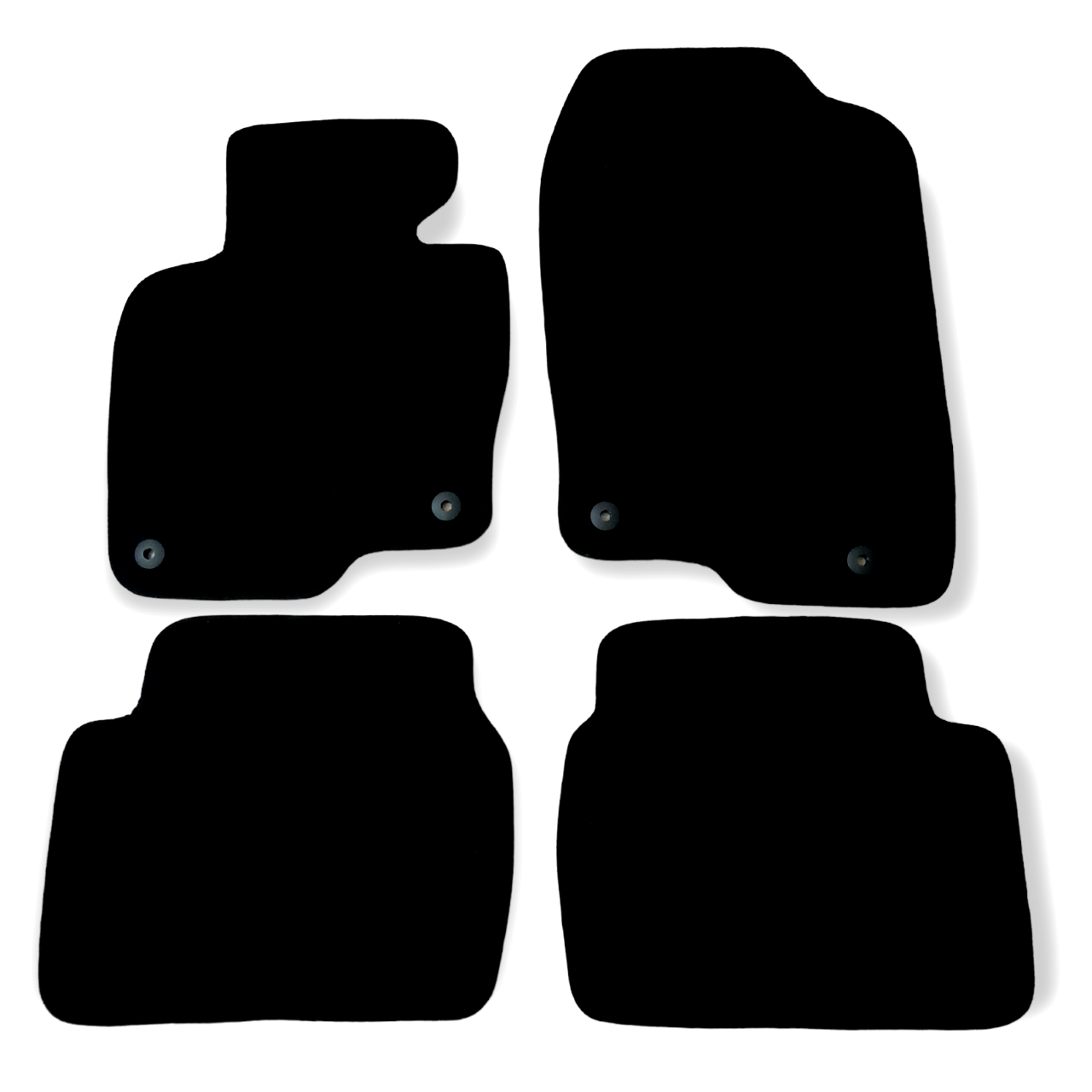Car Floor Mats For Mazda CX-5 Velour Waterproof Black Carpet Rugs Auto Liners