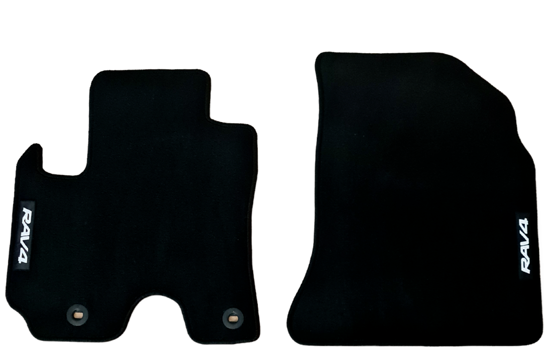 Front Car Floor Mats For Toyota RAV 4 Velour Waterproof Carpet Auto Liners 2pcs