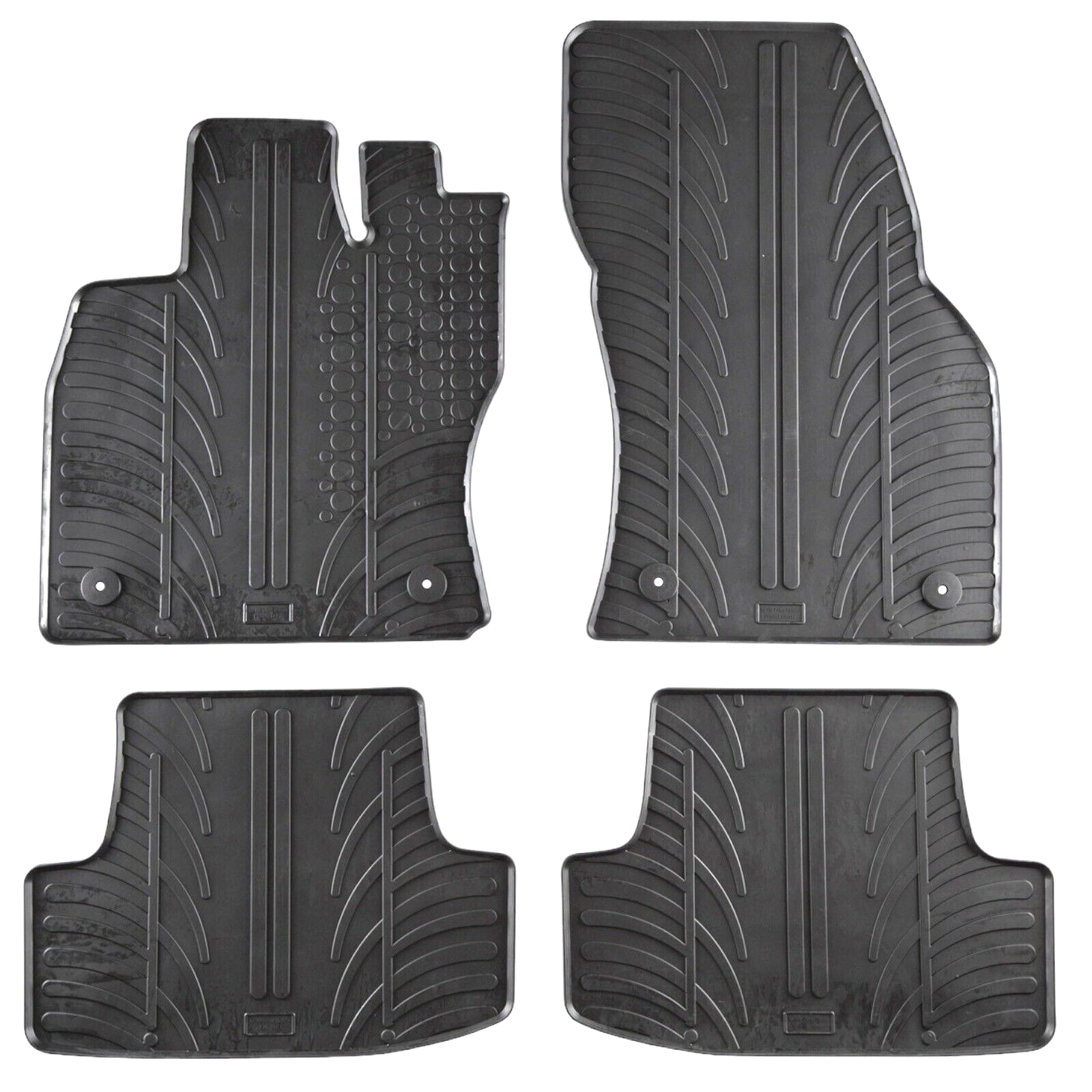 For VW Taos 2018-2024 Car Floor Mats Rubber All Weather Heavy Duty Auto Liners