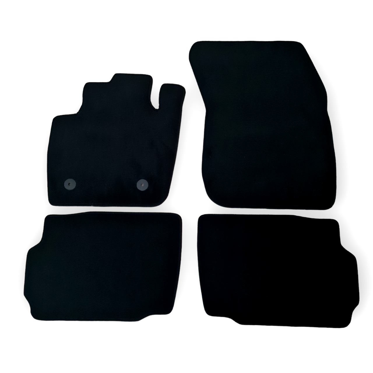 Car Floor Mats Velour For Ford Fusion Waterproof Black Carpet Rugs Auto Liners