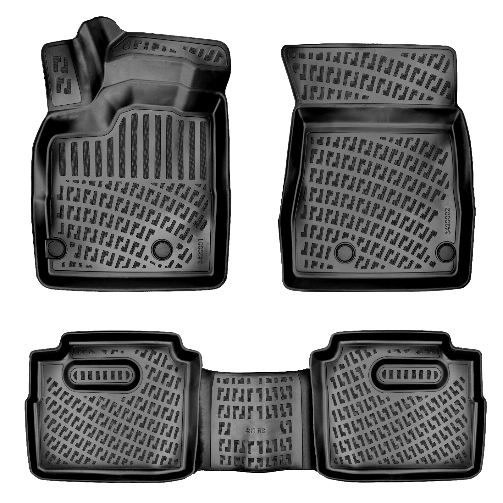 Car Floor Mats Liners For Nissan Rogue 2022-2025 All Season Heavy Duty Auto Rugs