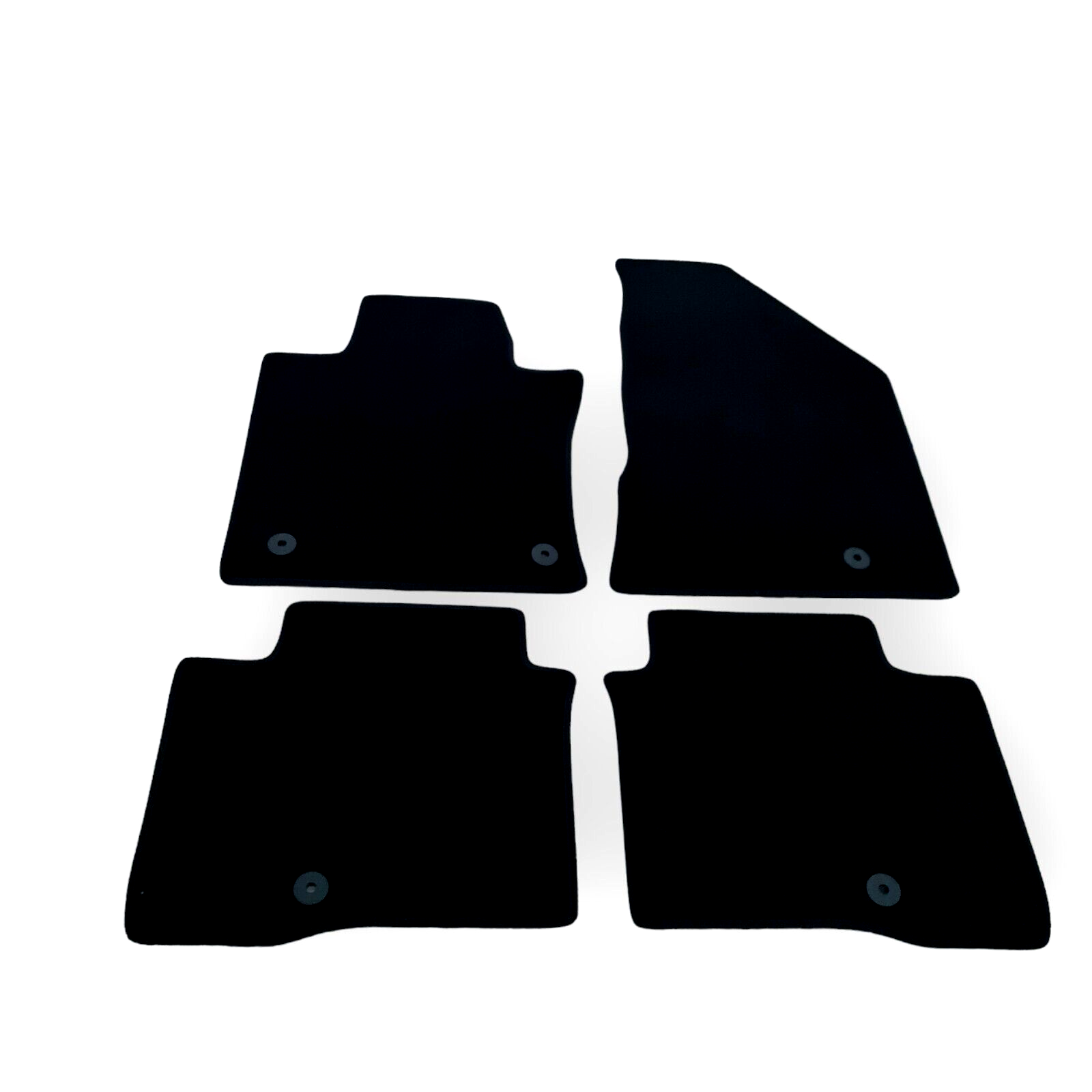 Car Floor Mats For SsangYong Korando Waterproof Velour Black Carpet Liners New