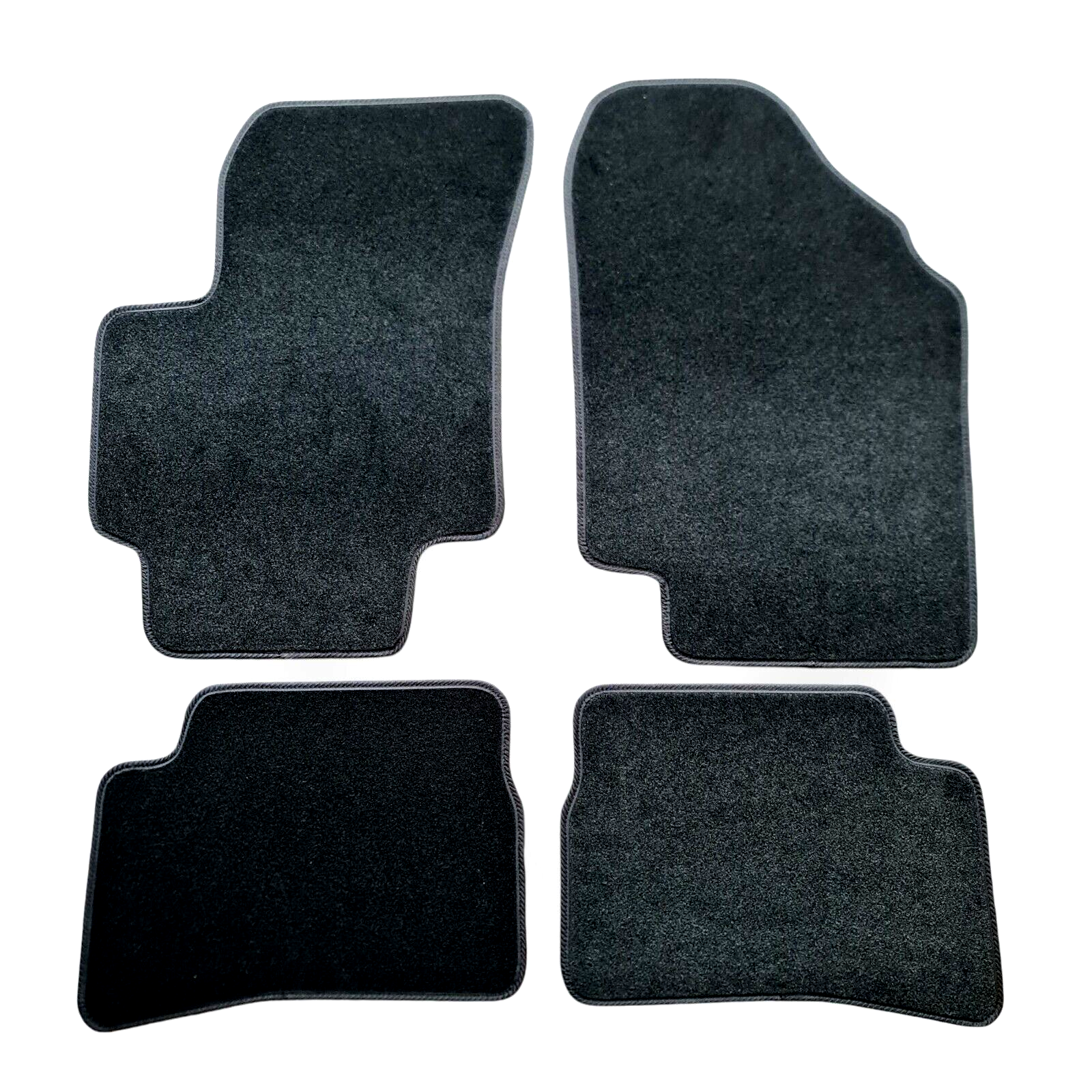 Car Floor Mats Velour For Hyundai Accent Waterproof Black Carpet Auto Liners New