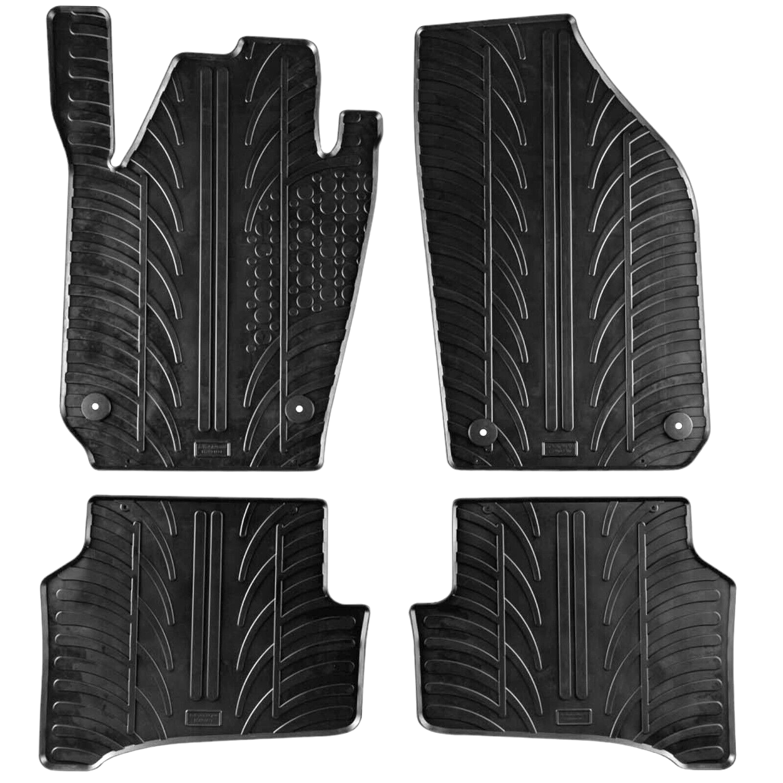 Rubber Car Floor Mats For Skoda Fabia All Weather Heavy Duty Rugs Auto Liners
