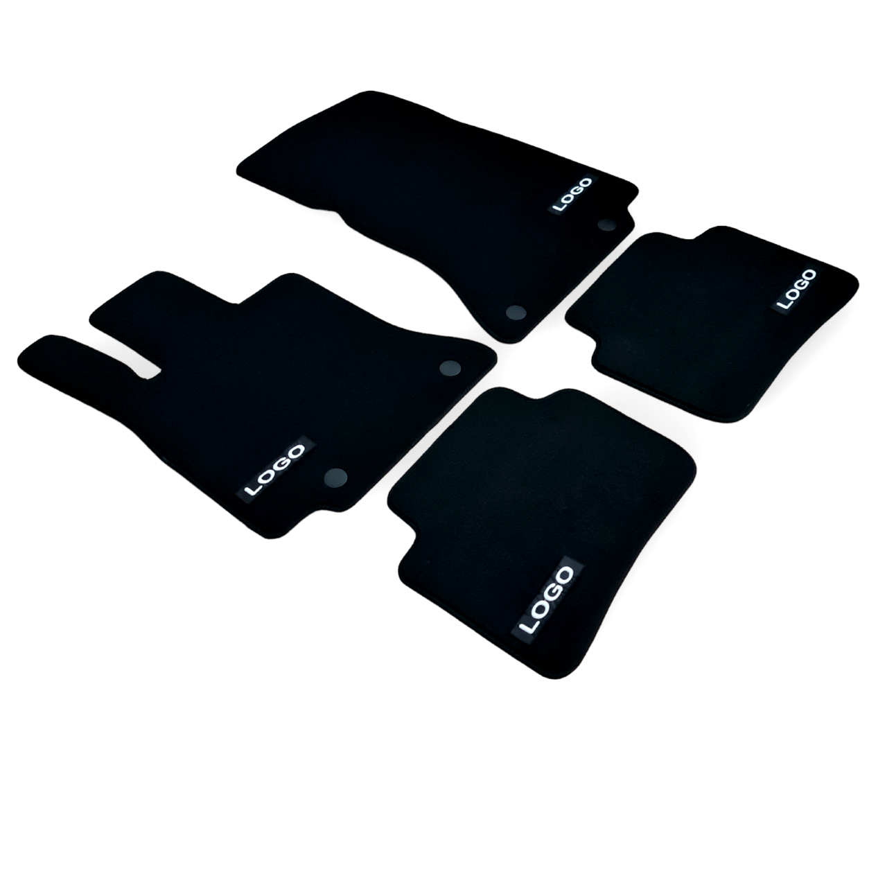 Car Floor Mats Velour For AMG Mercedes C Class W206 Auto Liners Waterproof Black