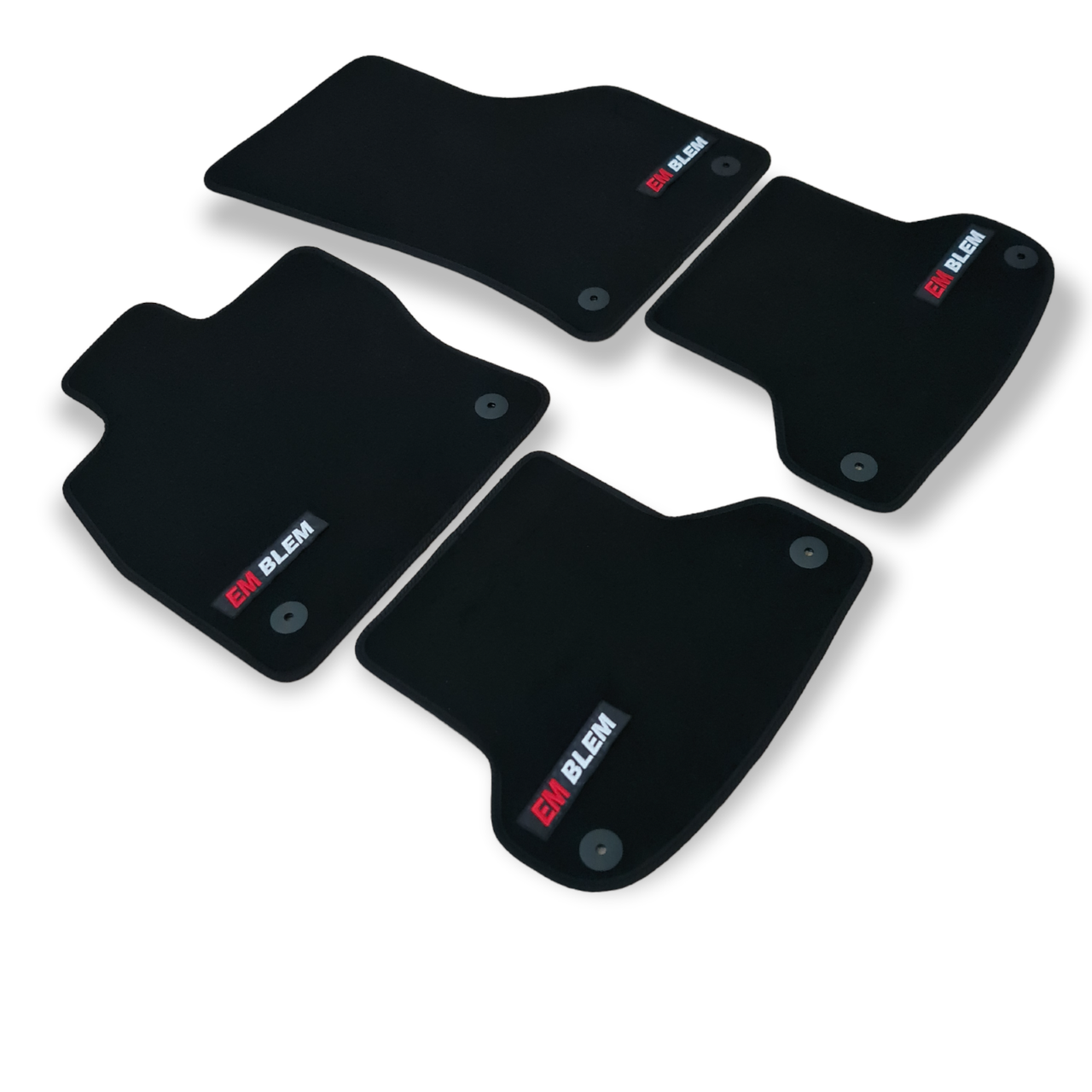 For Audi A4 S-Line Carpet Floor Mats 2015-2025 OEM Quality Velour Auto Liners B9