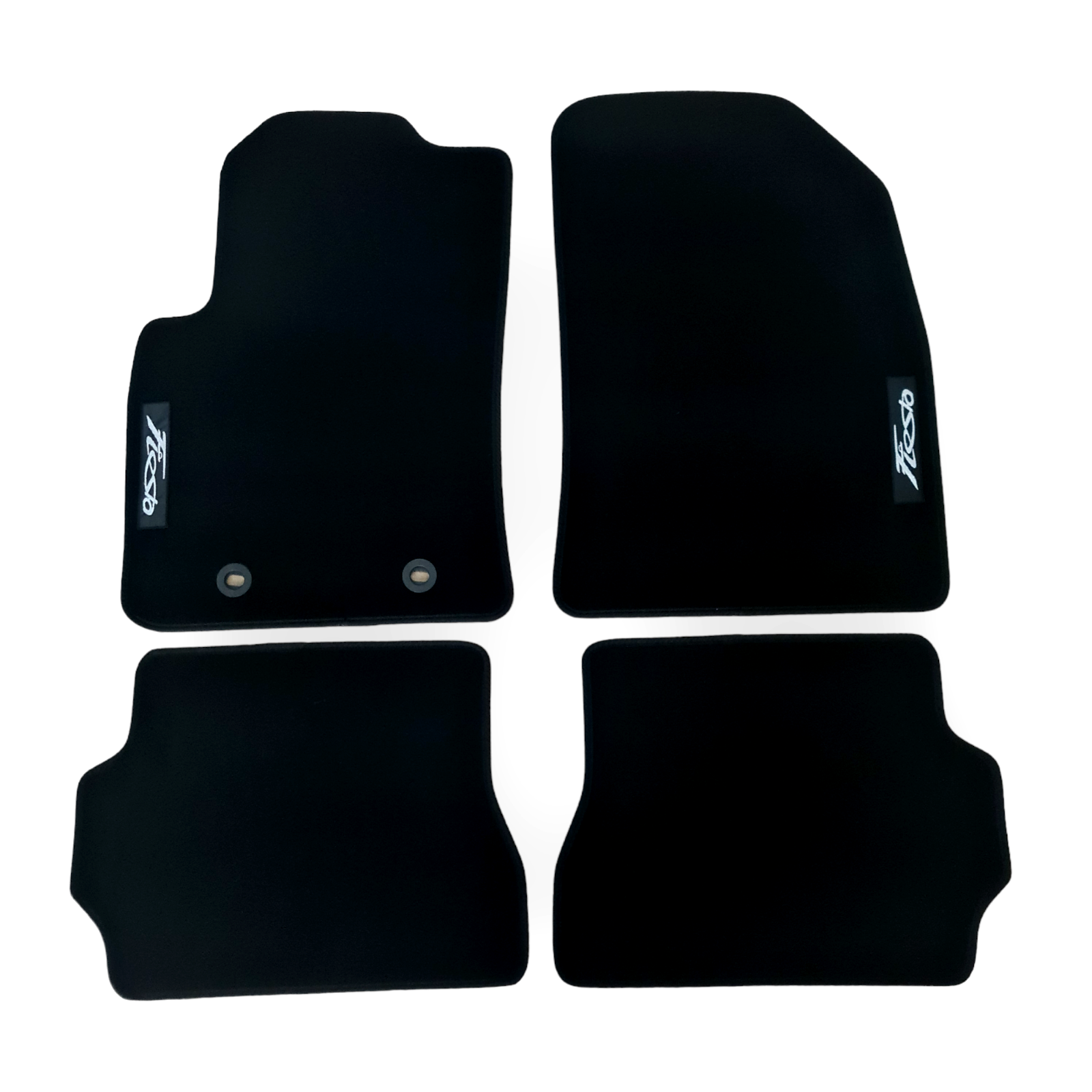 Car Floor Mats For Ford Fiesta Velour Waterproof Black Carpet Rugs Auto Liners
