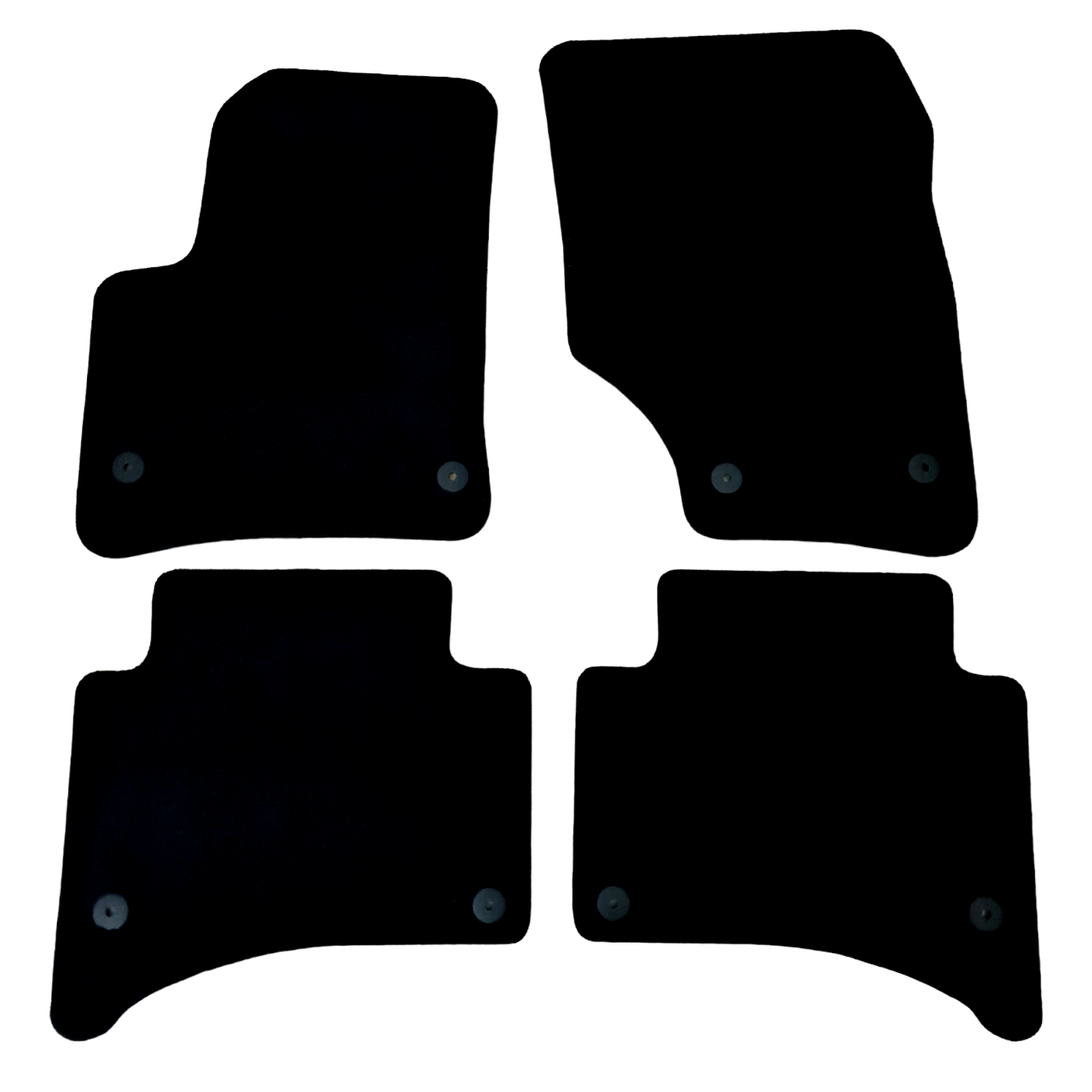 Car Floor Mats For VW Touareg Velour Waterproof Black Carpet Rugs Auto Liners