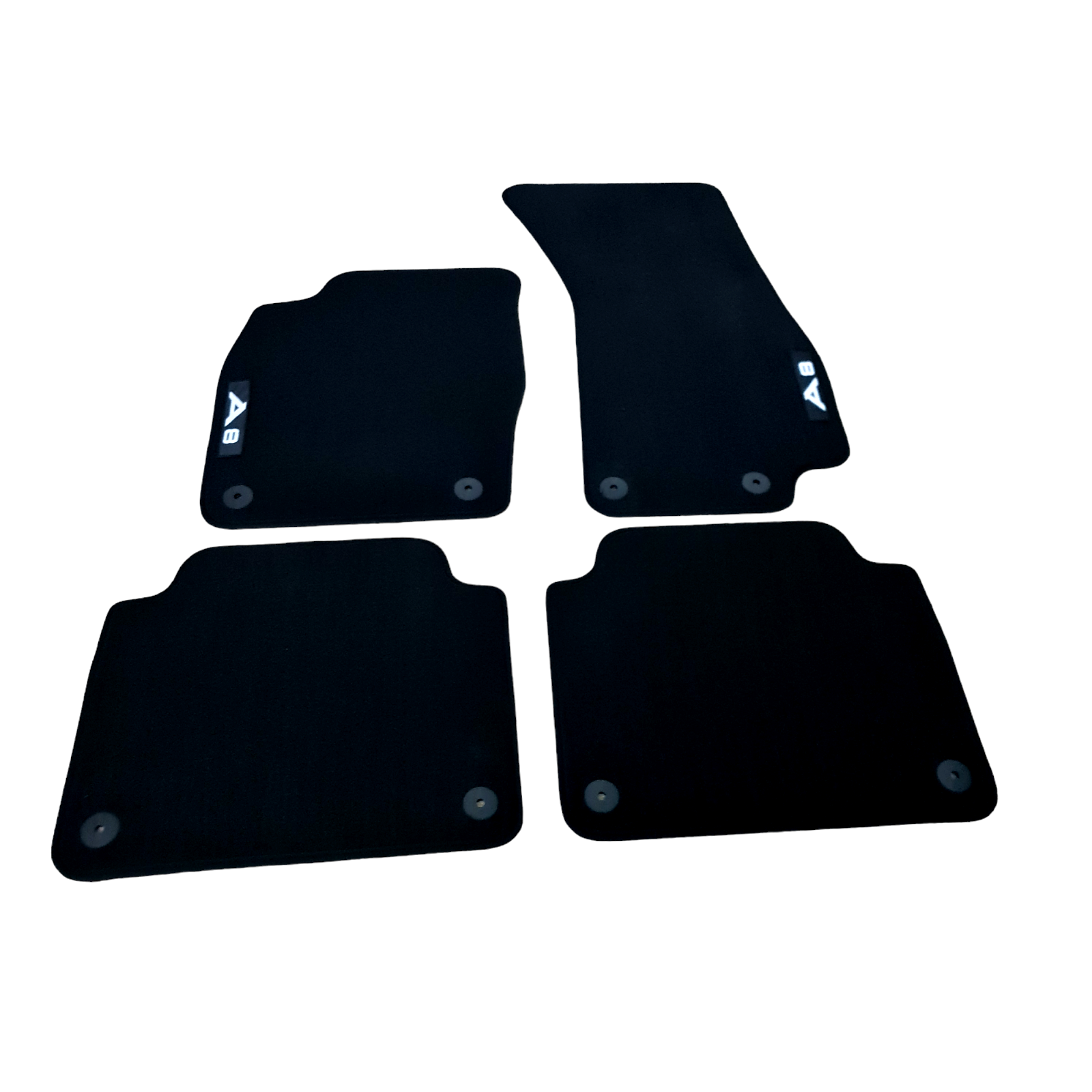 Car Floor Mats Velour For Audi A8 S8 4N Waterproof Black Carpet Rugs Auto Liners