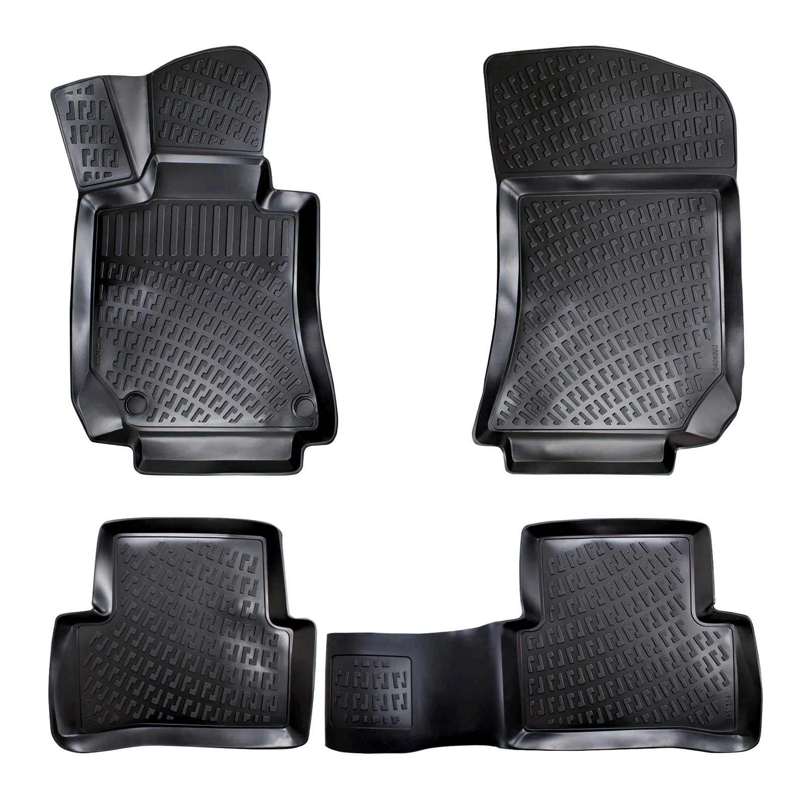 Car Floor Mats Liners For Mercedes E-Class 2010-2016 All Season Heavy Duty Rugs