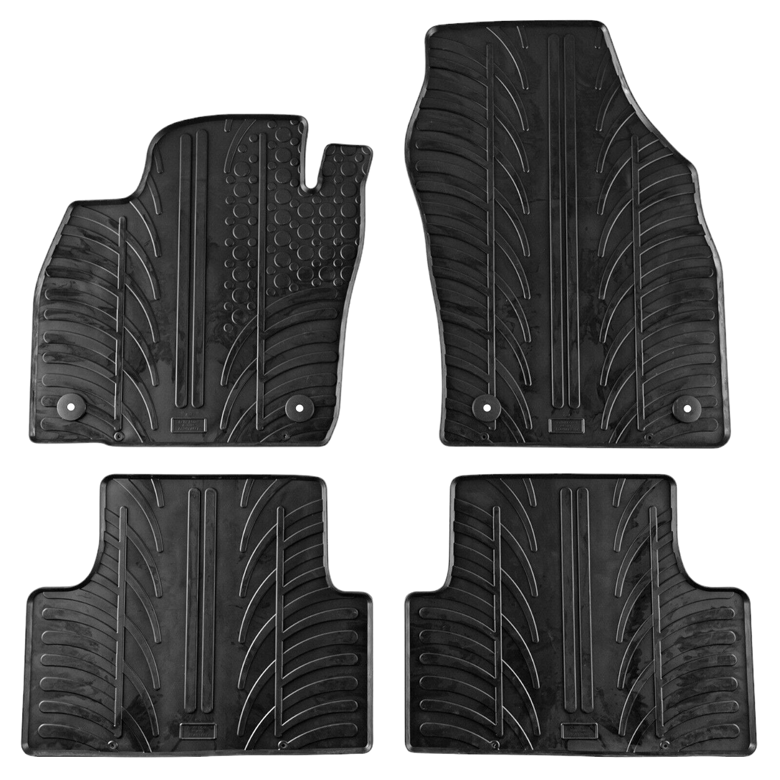 For VW Volkswagen T-Cross 2019-2024 Car Floor Mats Rubber All Weather Heavy Duty