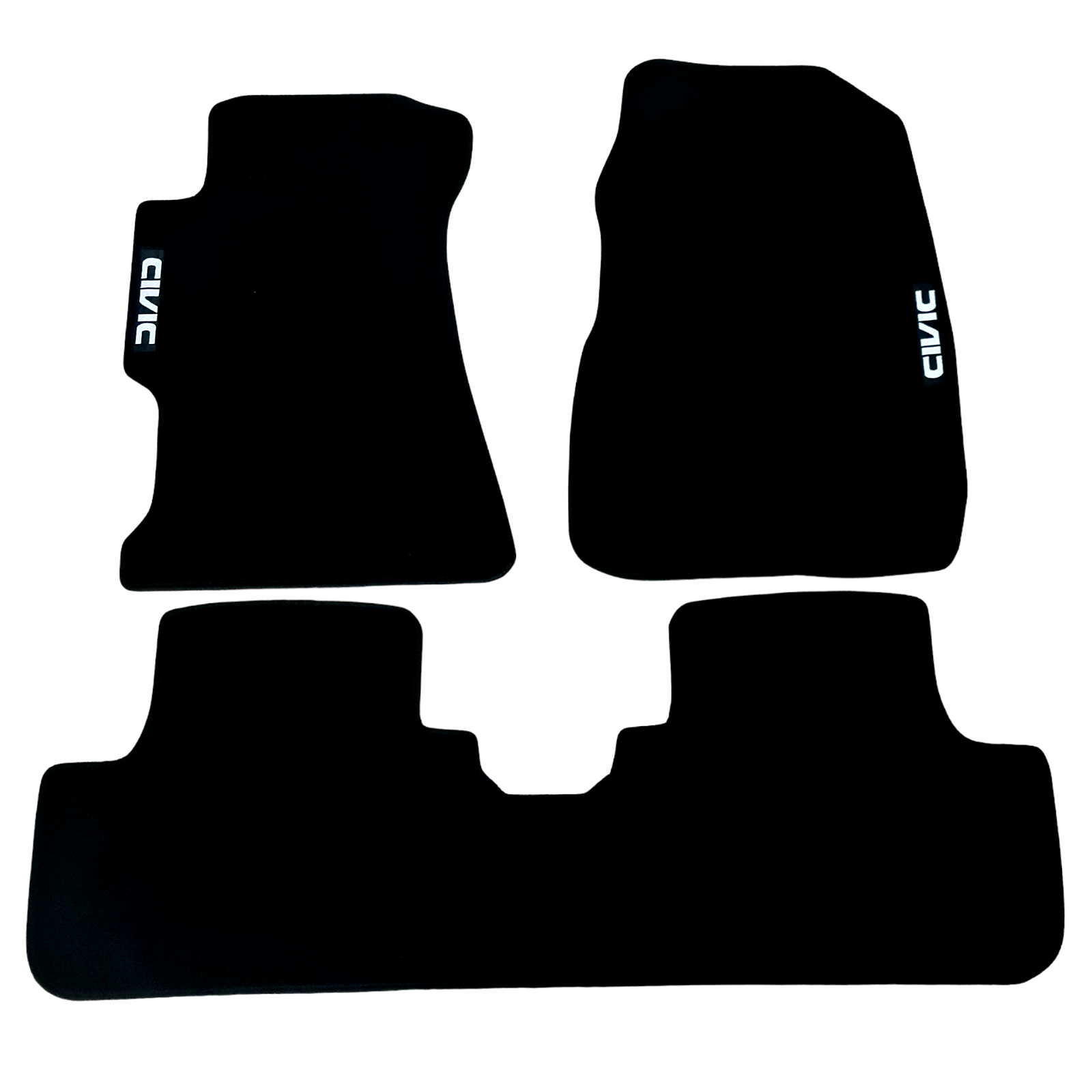 Car Floor Mats For Honda Civic Hatchback Velour Waterproof Black Carpet Liners