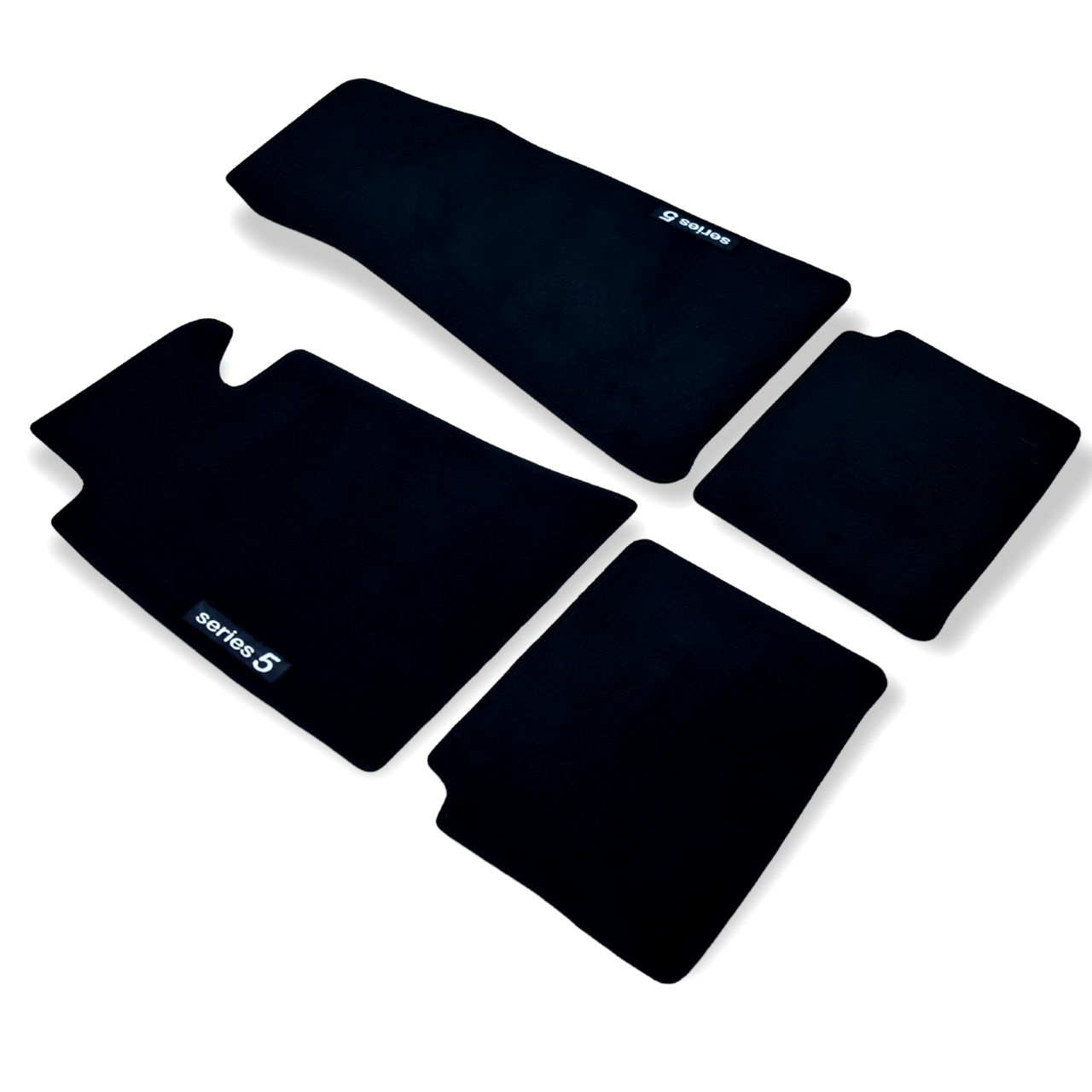 Car Floor Mats Velour For BMW 5 E34 Waterproof Black Carpet Rugs Auto Liners New