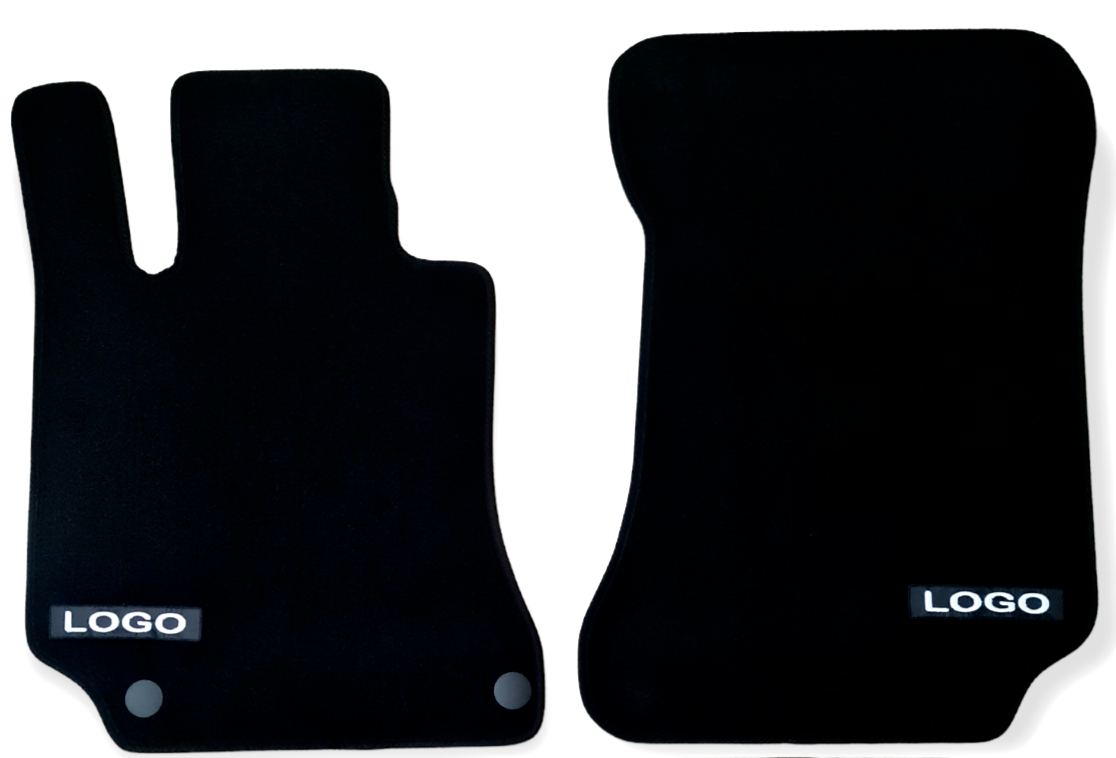 Car Floor Mats Velour For Mercedes E-Class AMG 2009-2015 W212 2pcs Front Liners